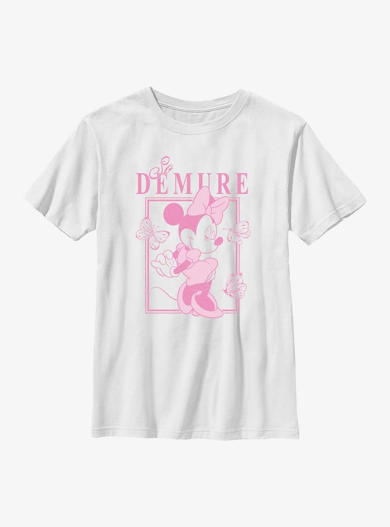 Disney Minnie Mouse So Demure Youth T-Shirt, , hi-res