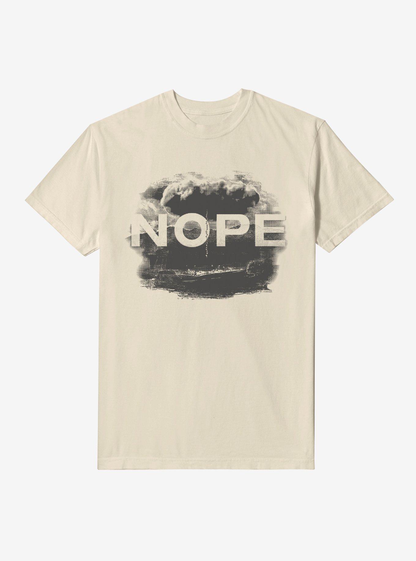 Nope Flying Object Garment Dye T-Shirt, IVORY, hi-res
