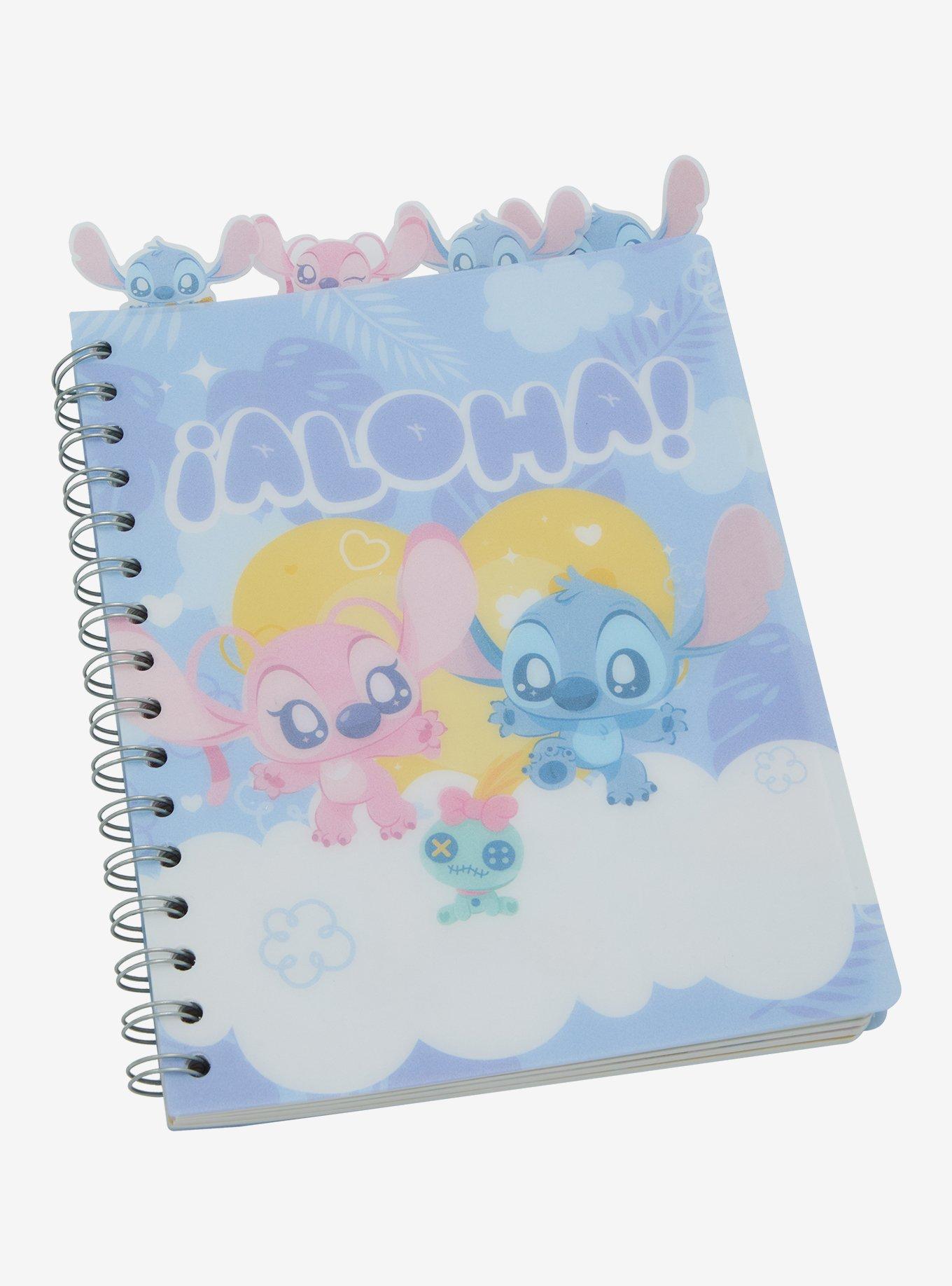 Disney Stitch Chibi Clouds Tab Journal 