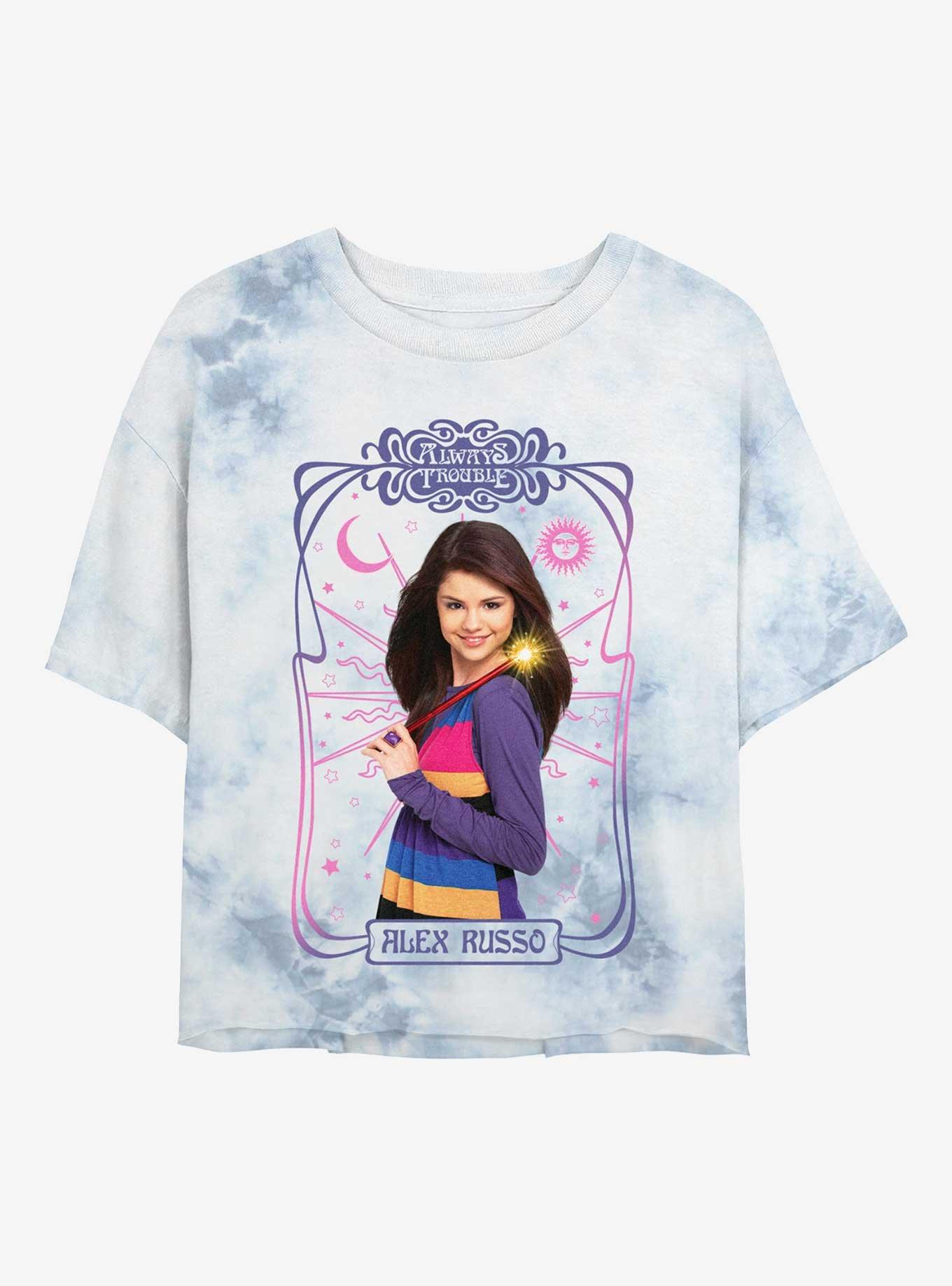 Disney Wizards Of Waverly Place Alex Russo Tarot Card Tie Dye Crop Womens T-Shirt, WHITEBLUE, hi-res