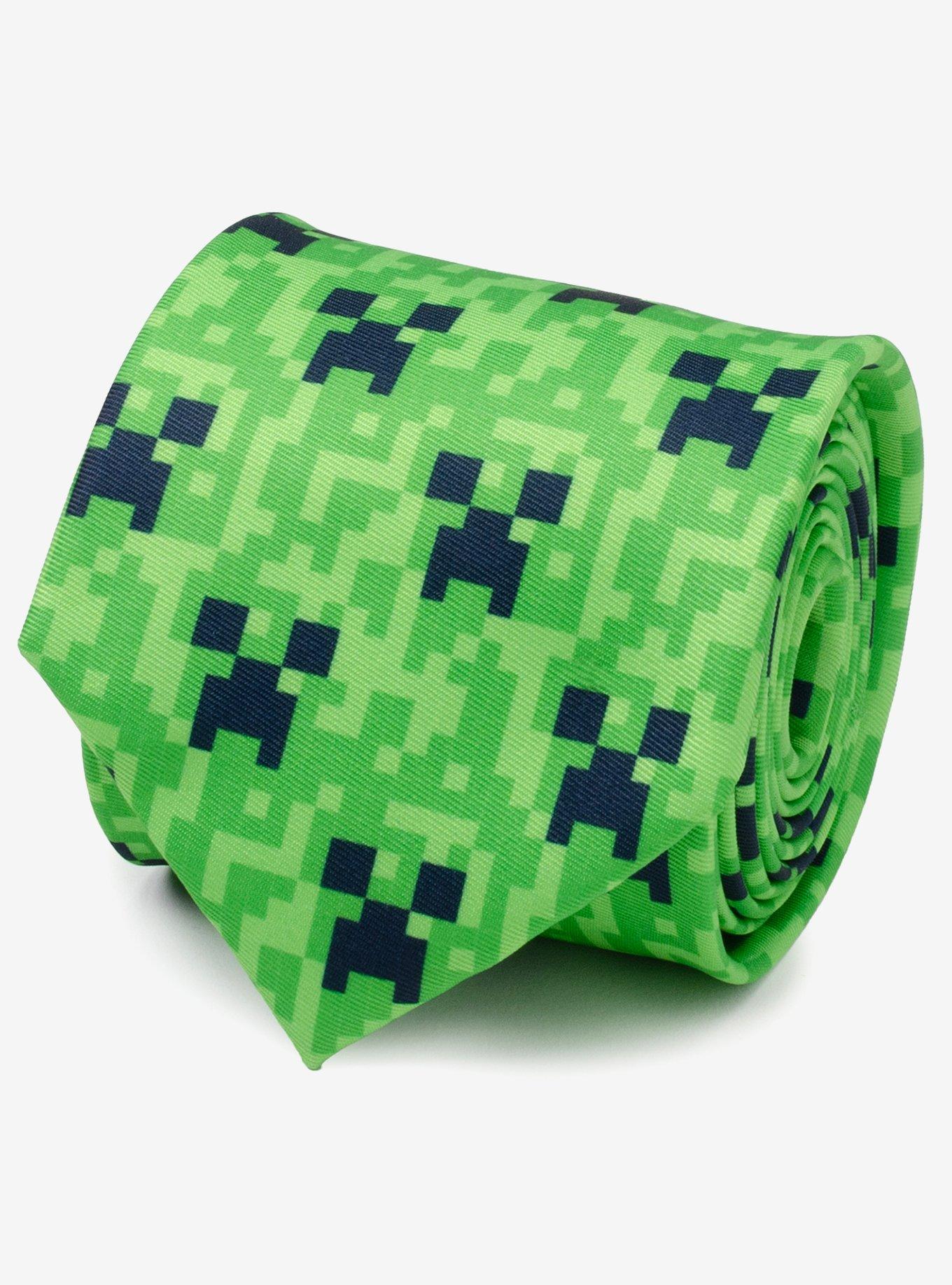 Minecraft Creeper Green Men's Tie, , hi-res