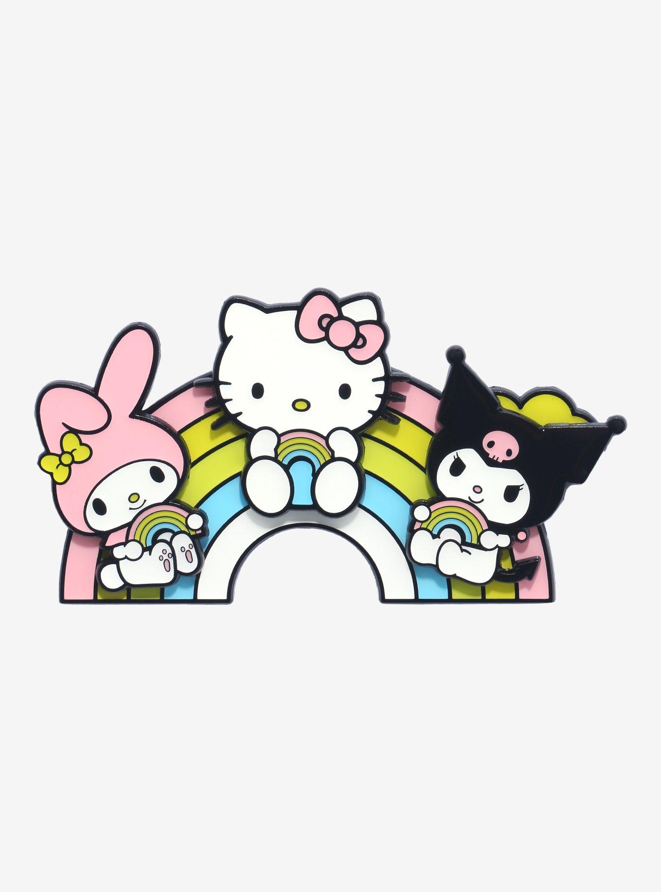 Sanrio Hello Kitty and Friends Rainbow Layered Multi-Pin Set - BoxLunch Exclusive, , hi-res