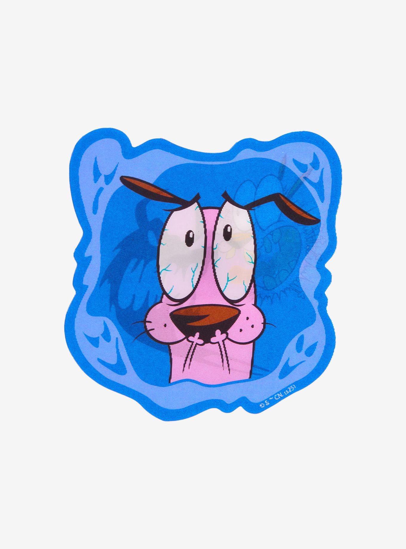 Courage the Cowardly Dog Courage Lenticular Sticker, , hi-res
