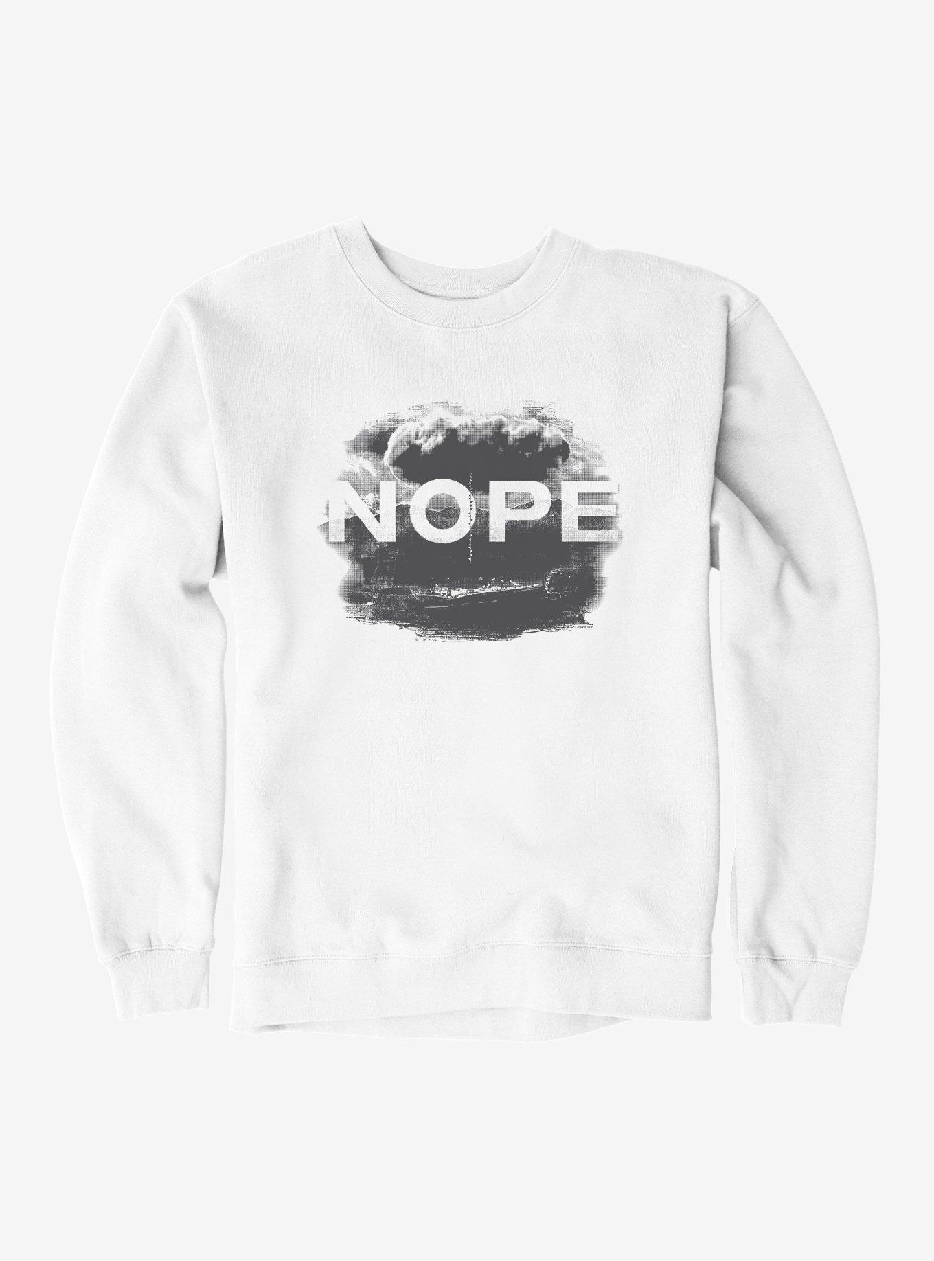 Nope Flying Object Sweatshirt, WHITE, hi-res