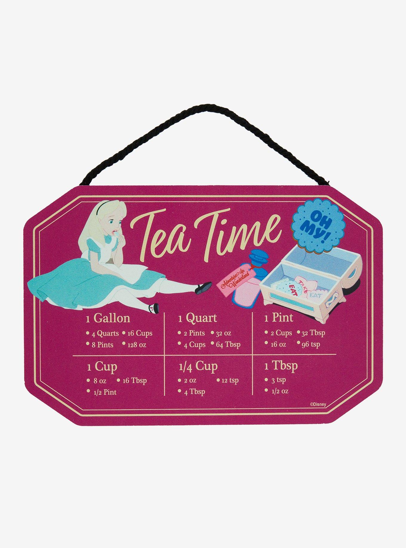 Disney Alice in Wonderland Tea Time Kitchen Conversion Chart — BoxLunch Exclusive