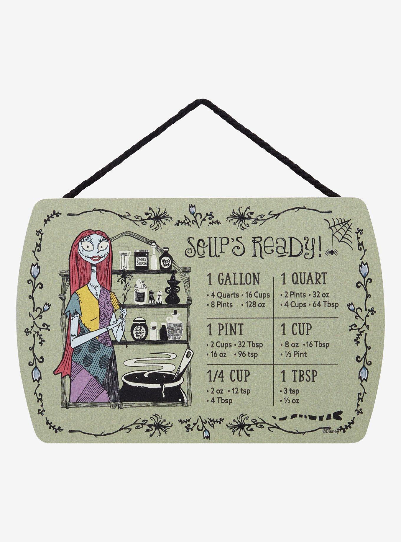 Disney The Nightmare Before Christmas Sally's Soup Kitchen Measurement Conversion Chart — BoxLunch Exclusive, , hi-res