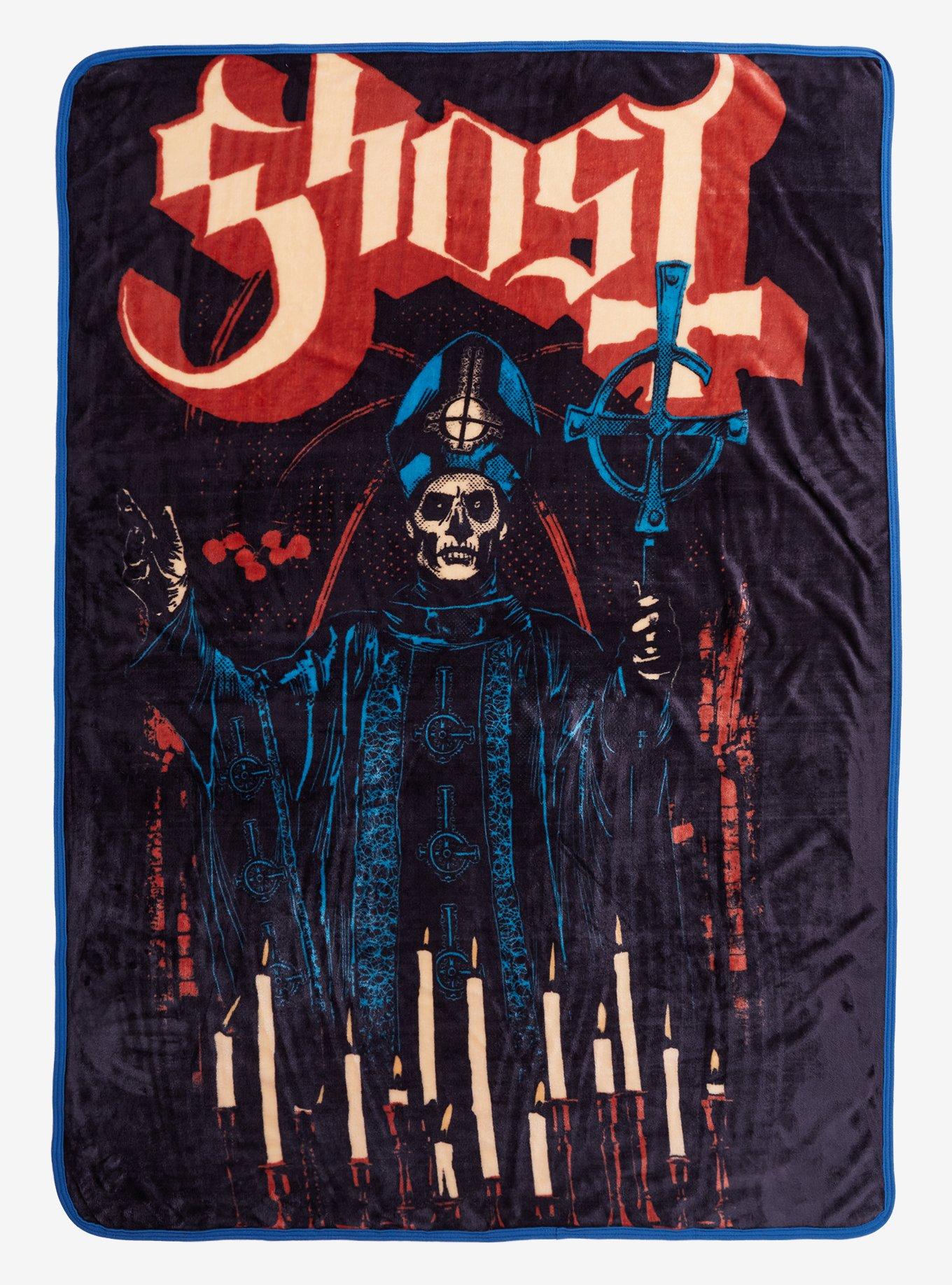 Ghost Papa Emeritus Candles Throw Blanket, , hi-res