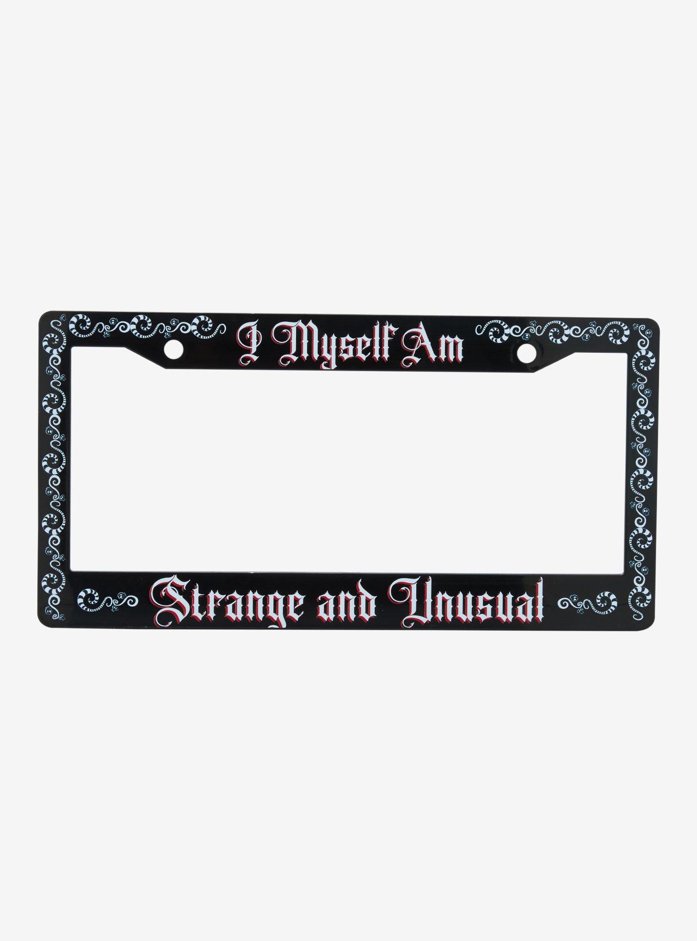 Beetlejuice Strange and Unusual License Plate Frame - BoxLunch Exclusive, , hi-res