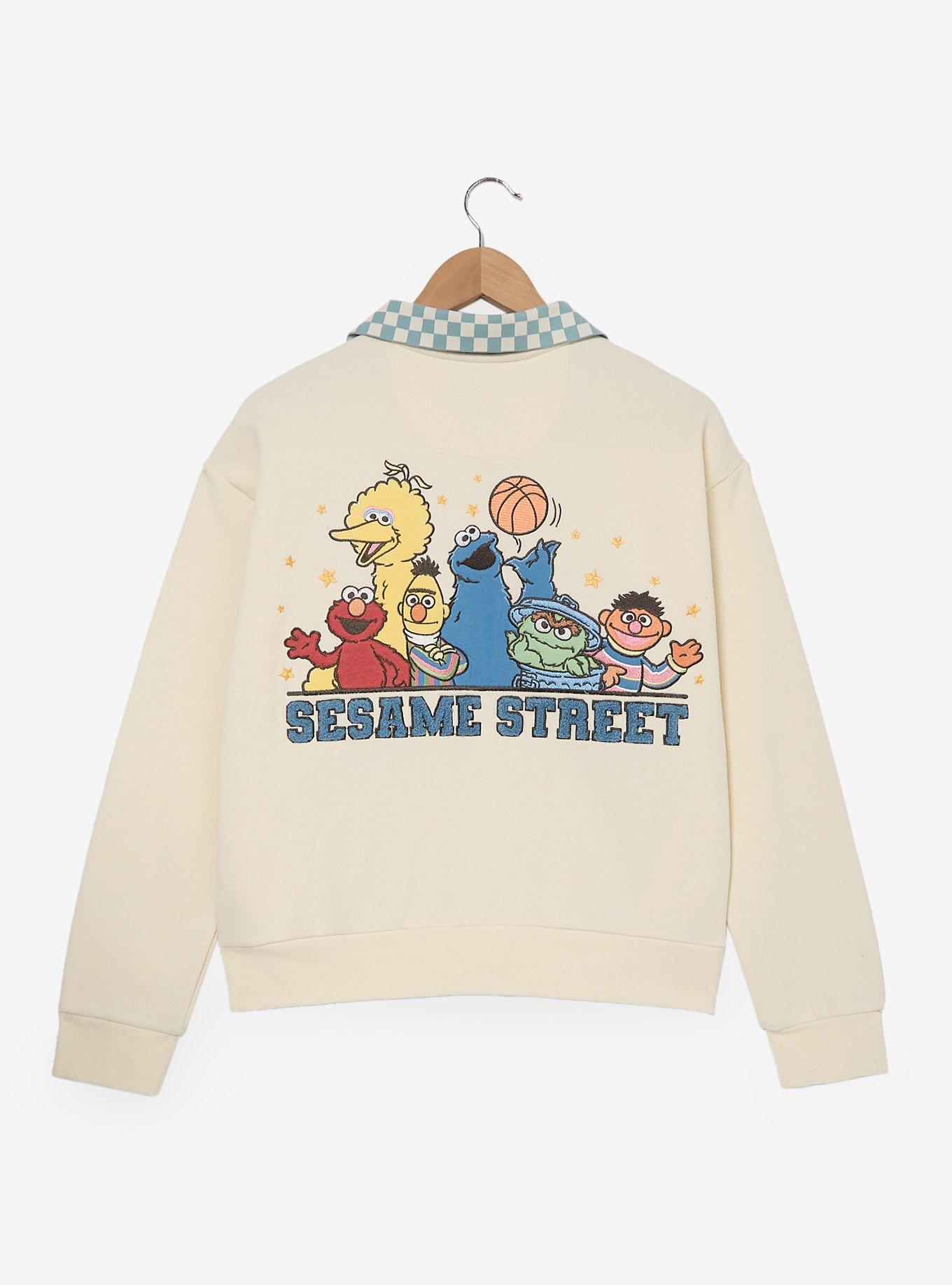 トップス SQUARE BOX PULLOVER Striped Sueded Cotton Quarter-Zip Pullover in Tees & Hoodies