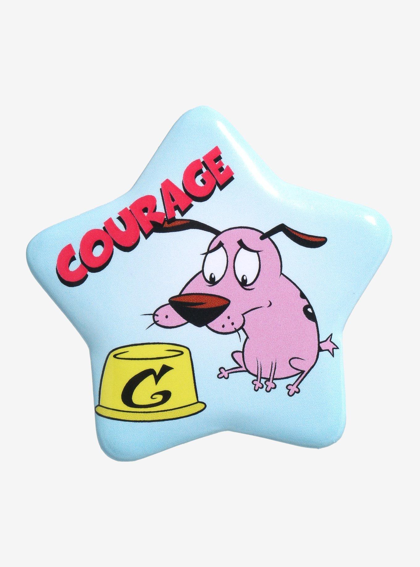 Courage The Cowardly Dog Food Bowl Star Button, , hi-res