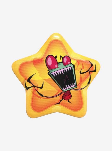 Invader Zim Evil Laugh Star Button | Hot Topic