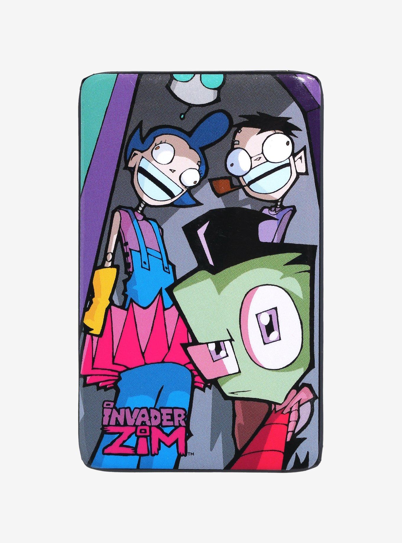 Invader Zim Roboparents Rectangular Button, , hi-res