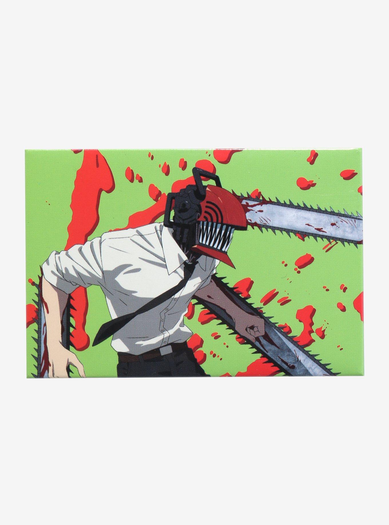 Chainsaw Man Denji Rectangular Button, , hi-res