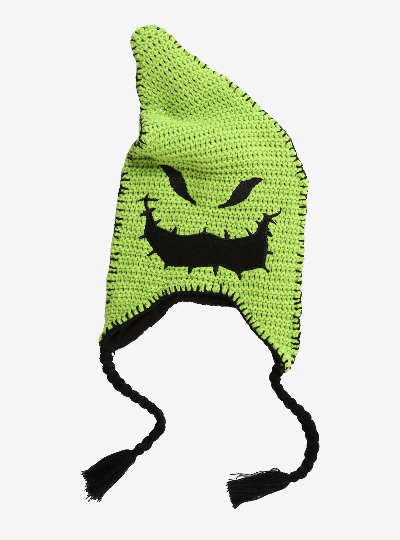 The Nightmare Before Christmas Oogie Boogie Knit Tassel Beanie, , hi-res