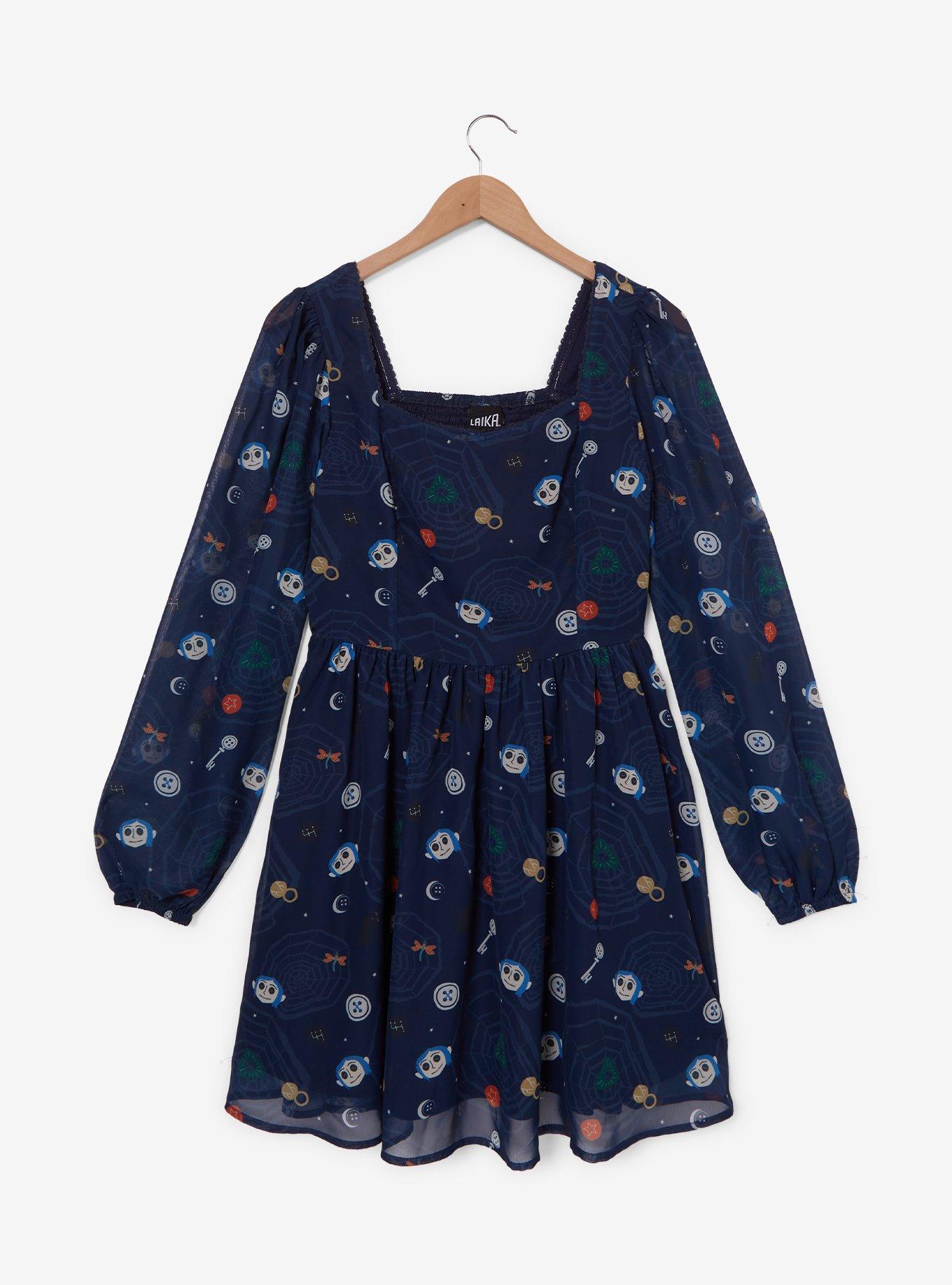 Coraline Icons Chiffon Dress, , hi-res