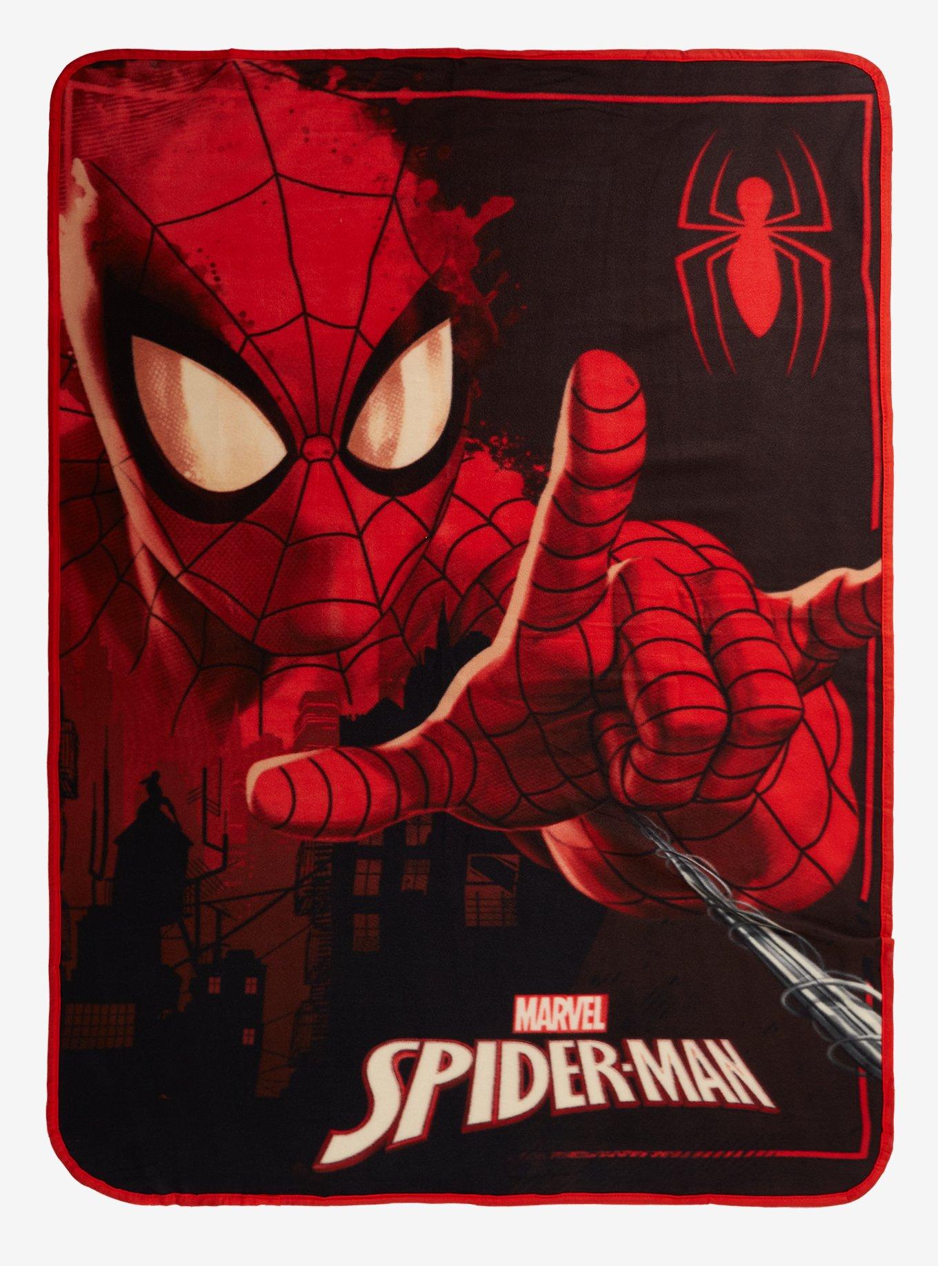 Marvel Spider-Man Web Throw Blanket, , hi-res