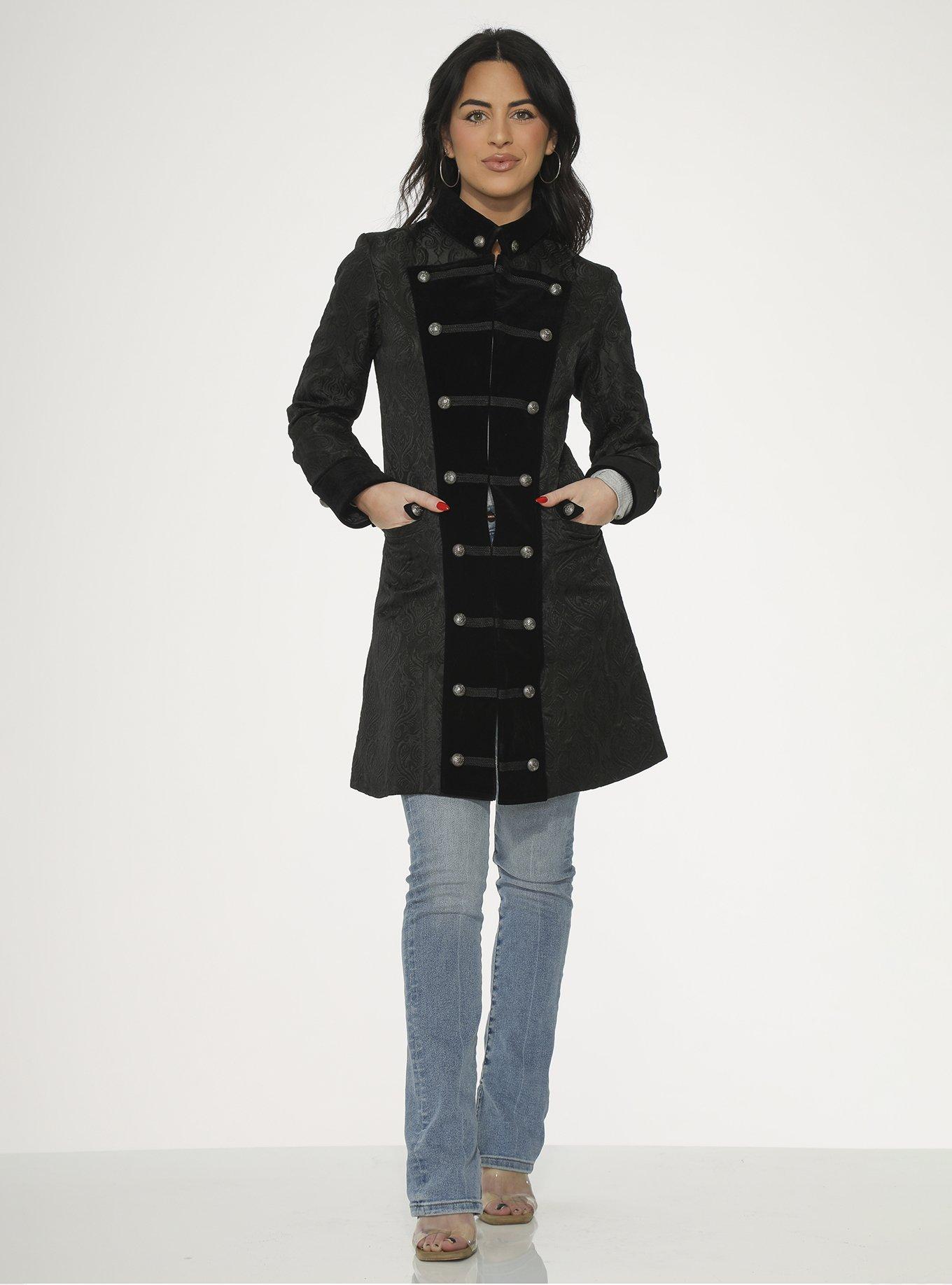 Black Pirate Women's Coat, , hi-res