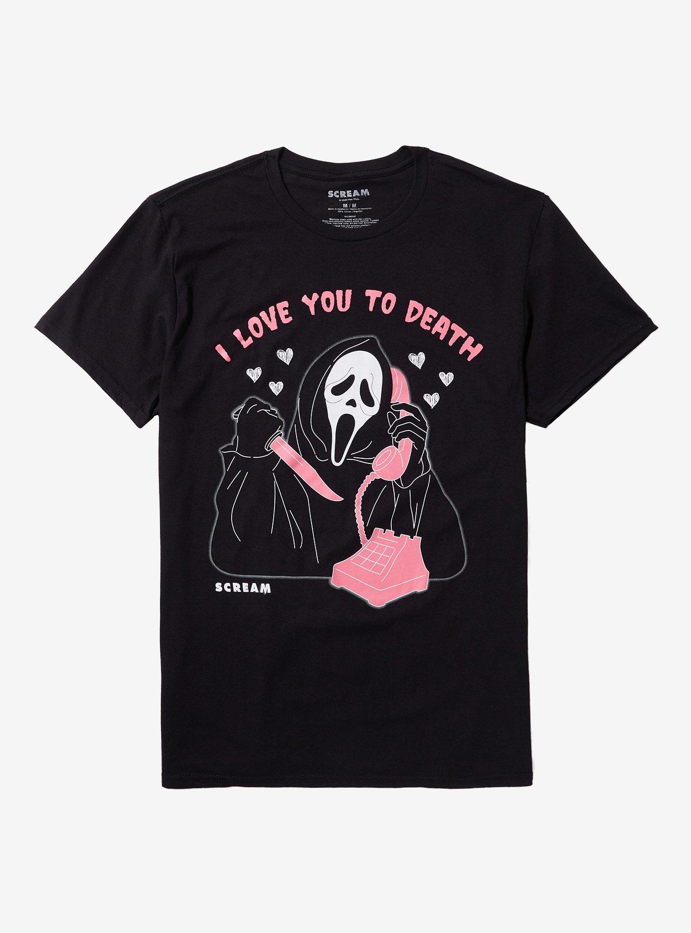 Scream Ghost Face Love You To Death Girls T-Shirt, , hi-res