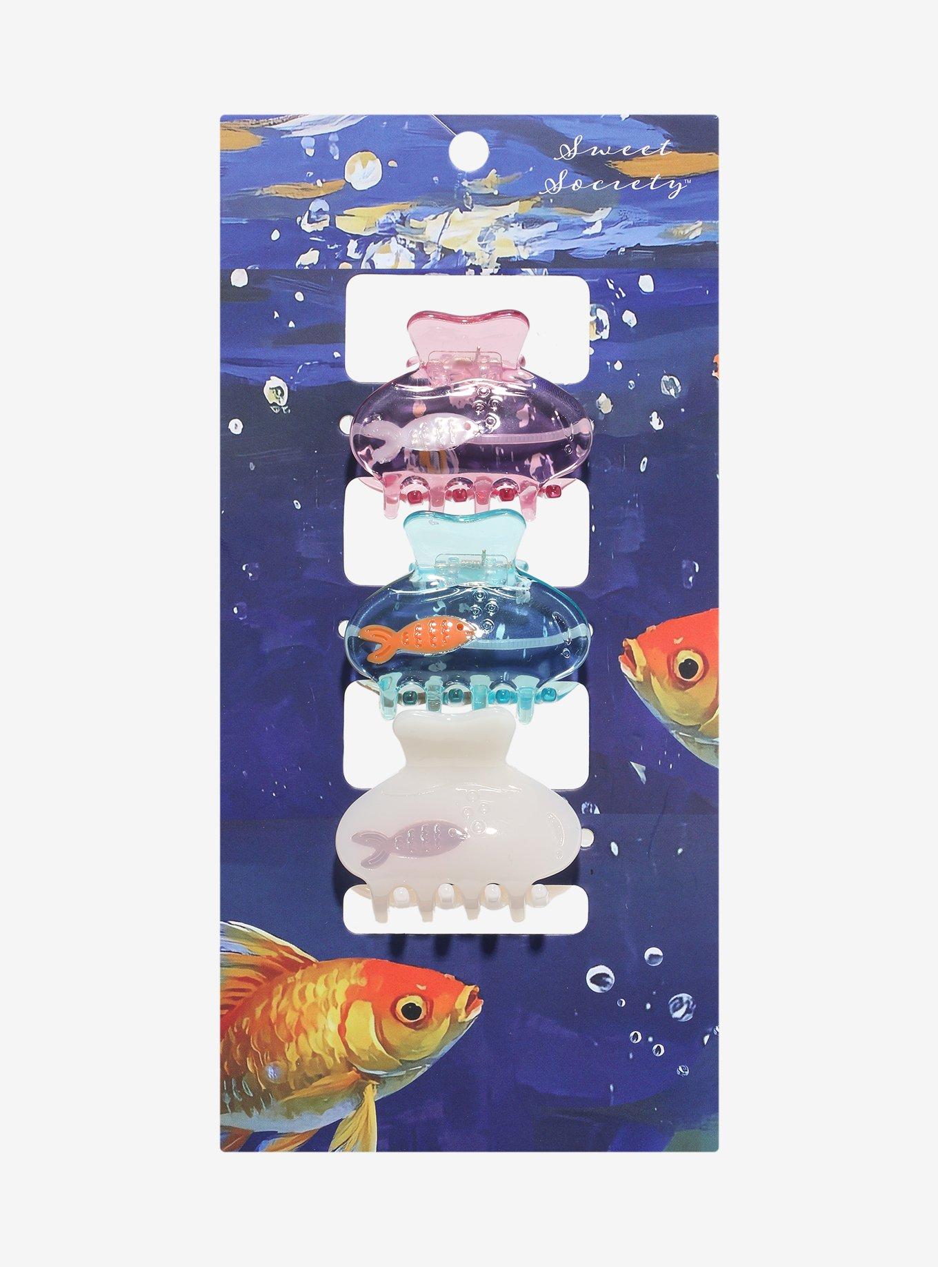 Sweet Society Goldfish Mini Claw Hair Clip Set, , hi-res