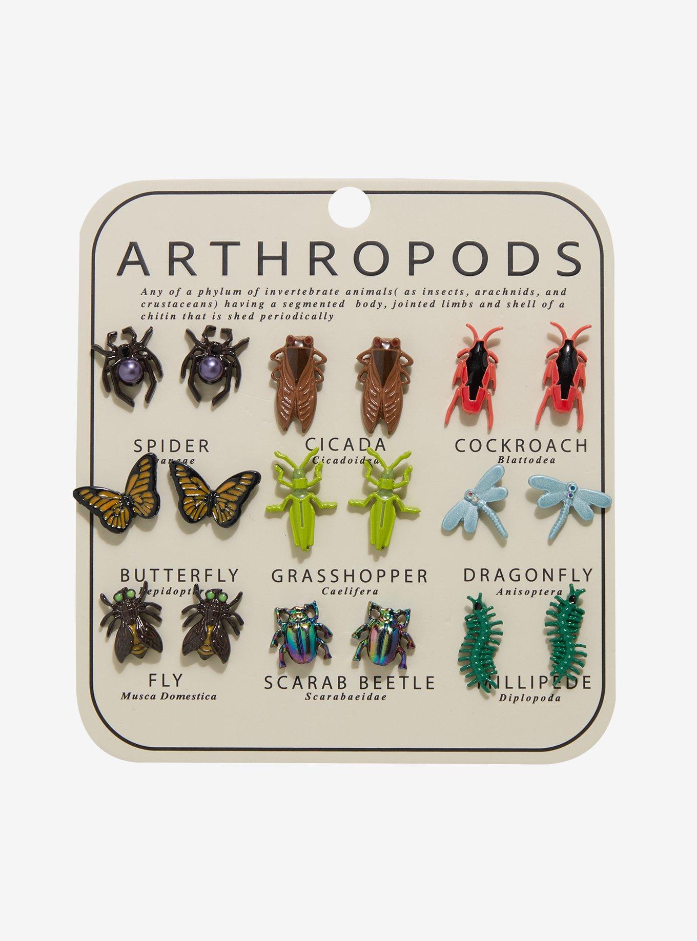 Arthropods Bug Stud Earring Set, , hi-res