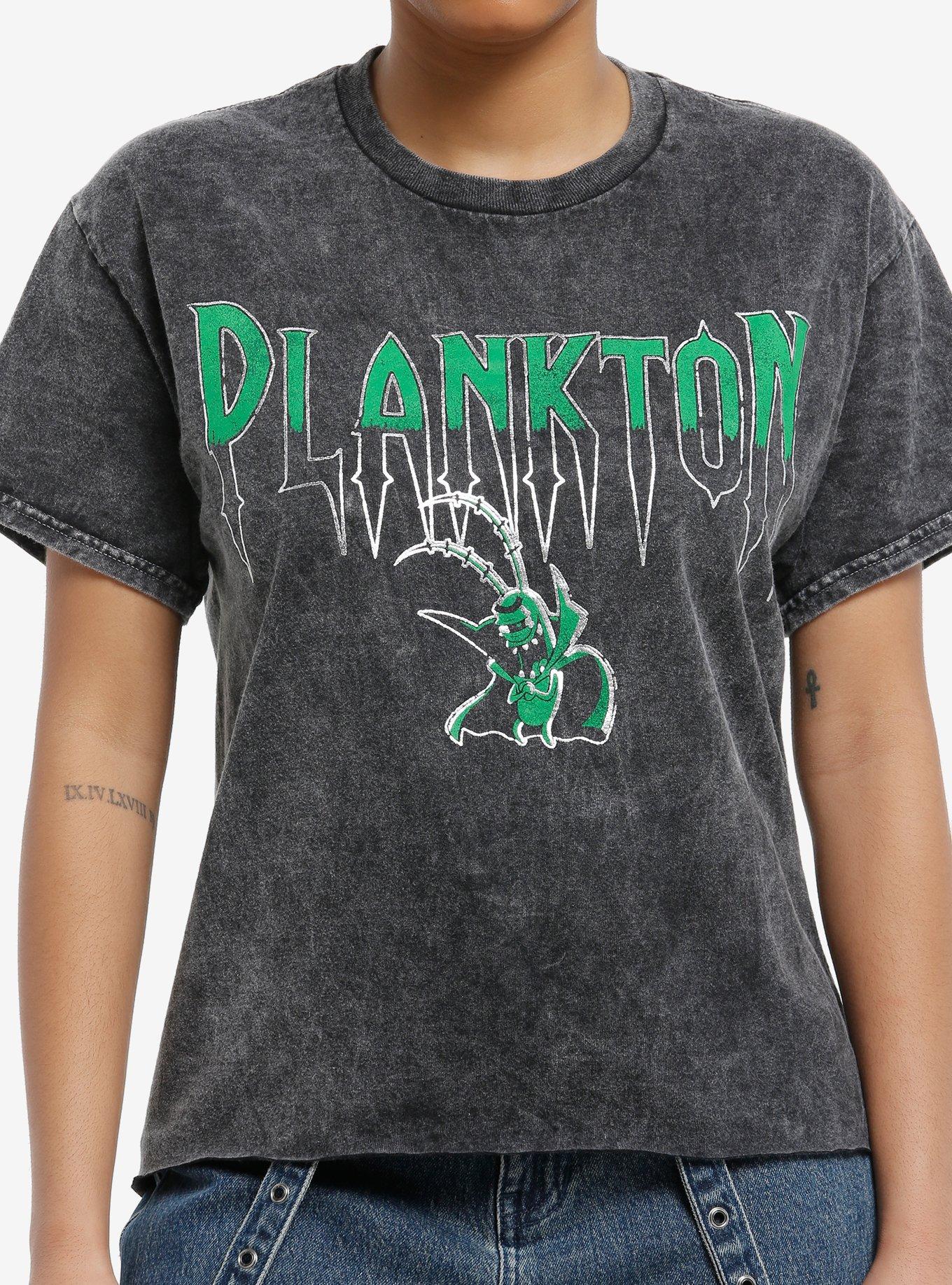 SpongeBob SquarePants Plankton Mineral Wash Girls T-Shirt, , hi-res