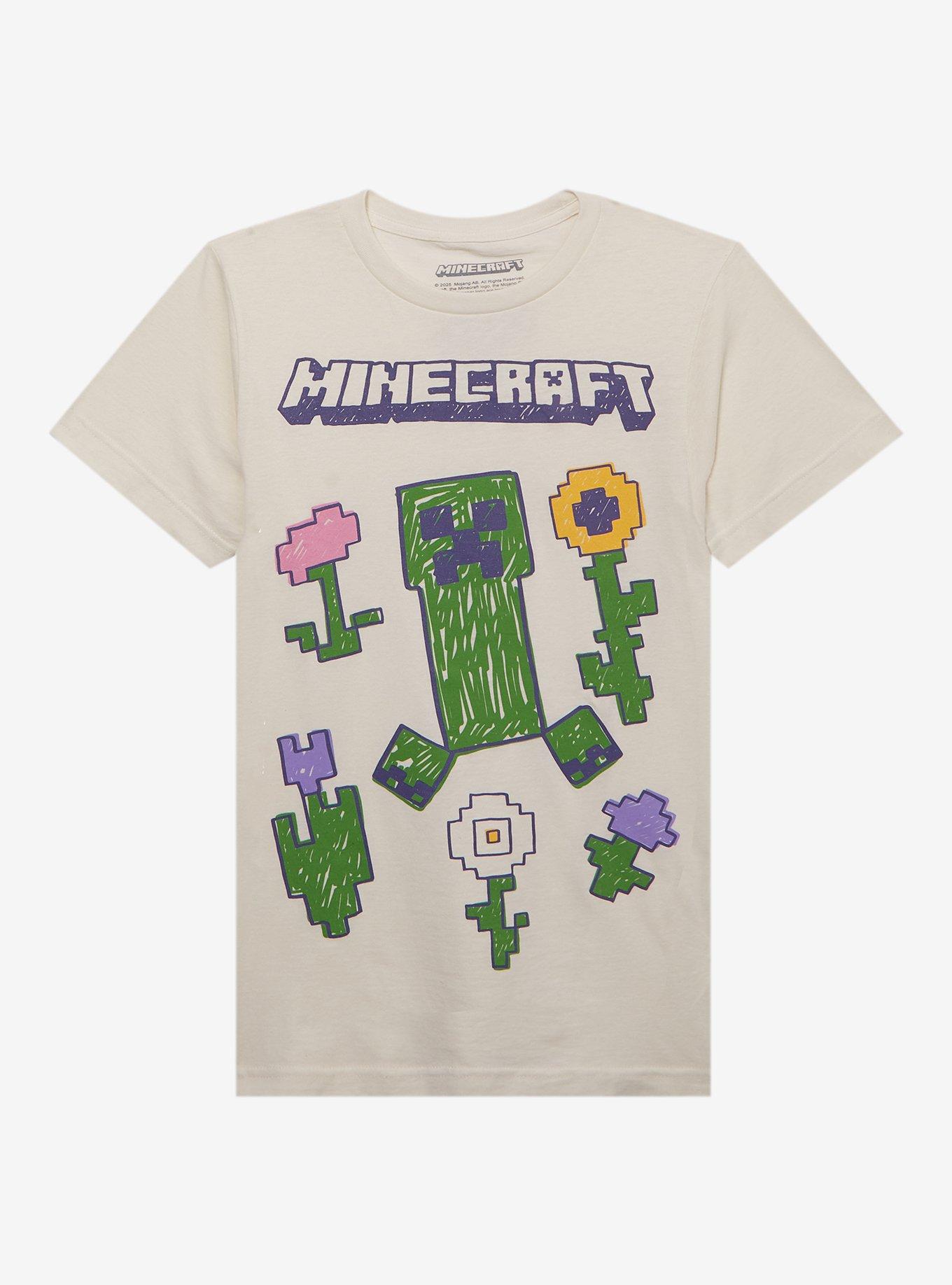 Minecraft Creeper Flower Girls T-Shirt, , hi-res