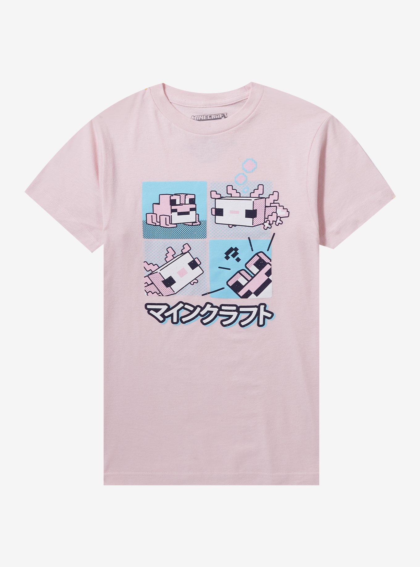 Minecraft Pink Axolotl T-Shirt, , hi-res