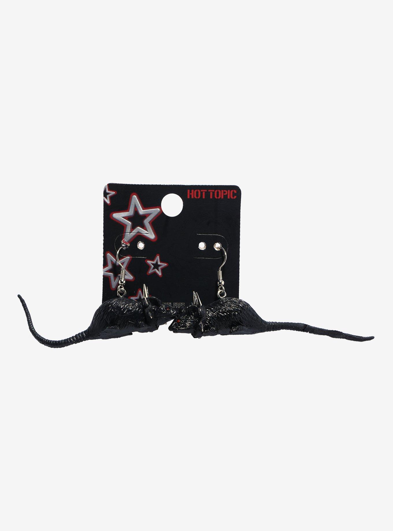 Punk Rat Figural Earrings, , hi-res
