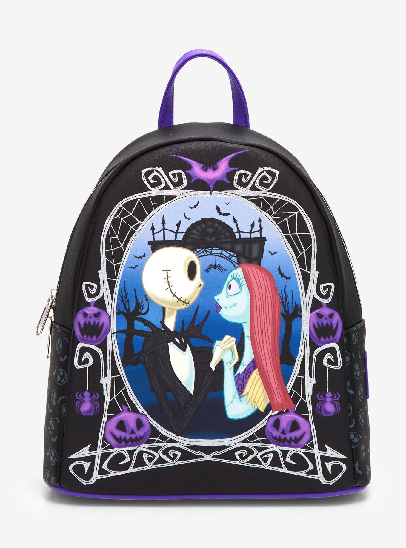Loungefly The Nightmare Before Christmas Jack & Sally Pumpkin Frame Mini Backpack, , hi-res
