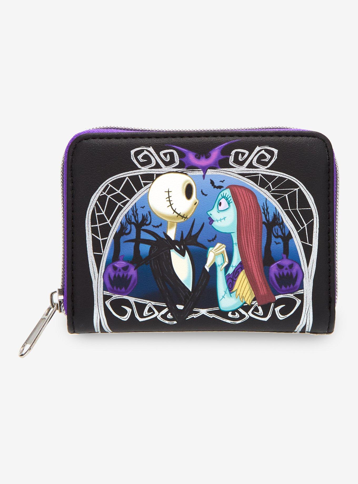 Loungefly The Nightmare Before Christmas Jack & Sally Pumpkin Frame Mini Zipper Wallet, , hi-res