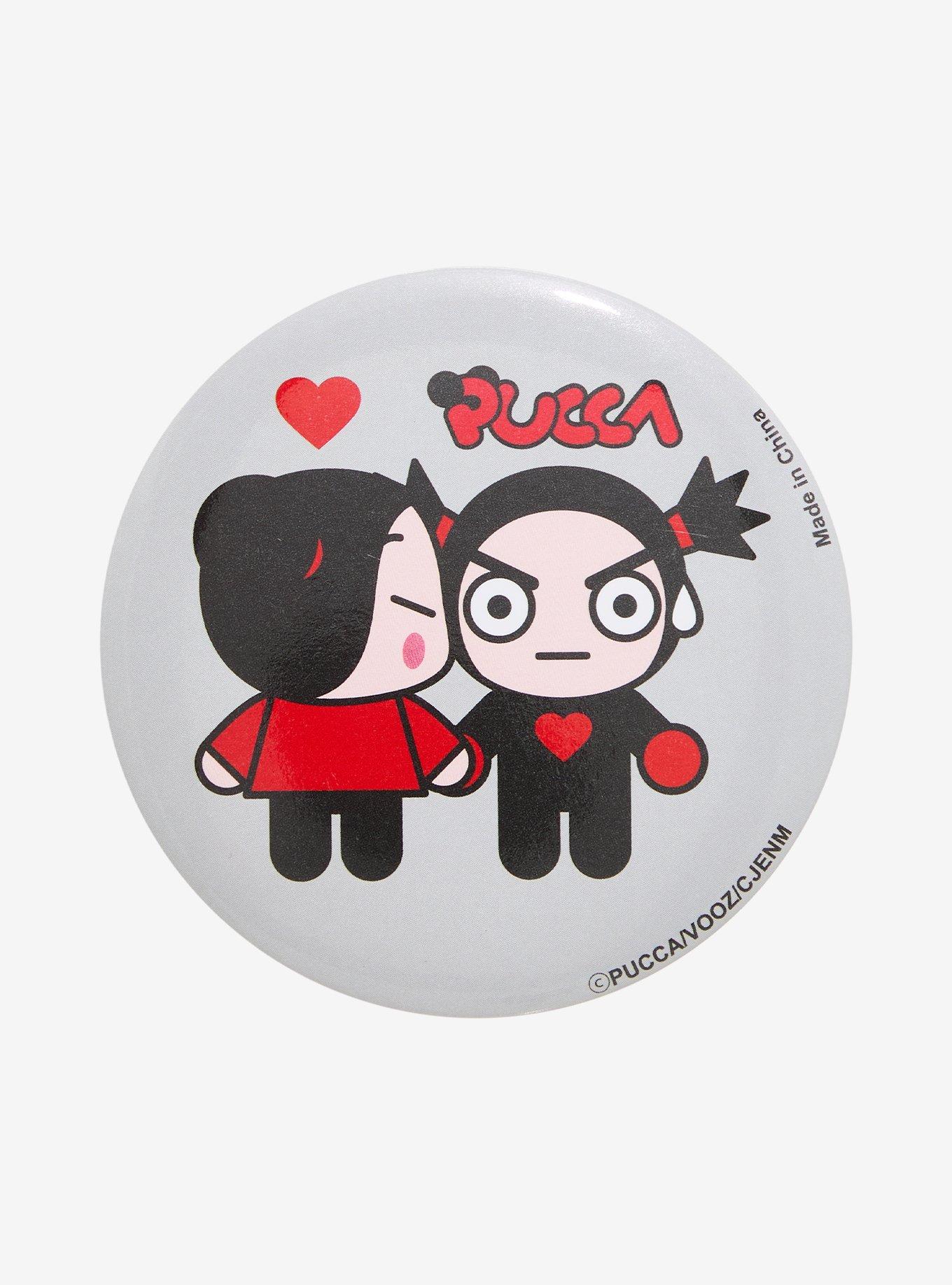 Pucca Kiss 3 Inch Button, , hi-res