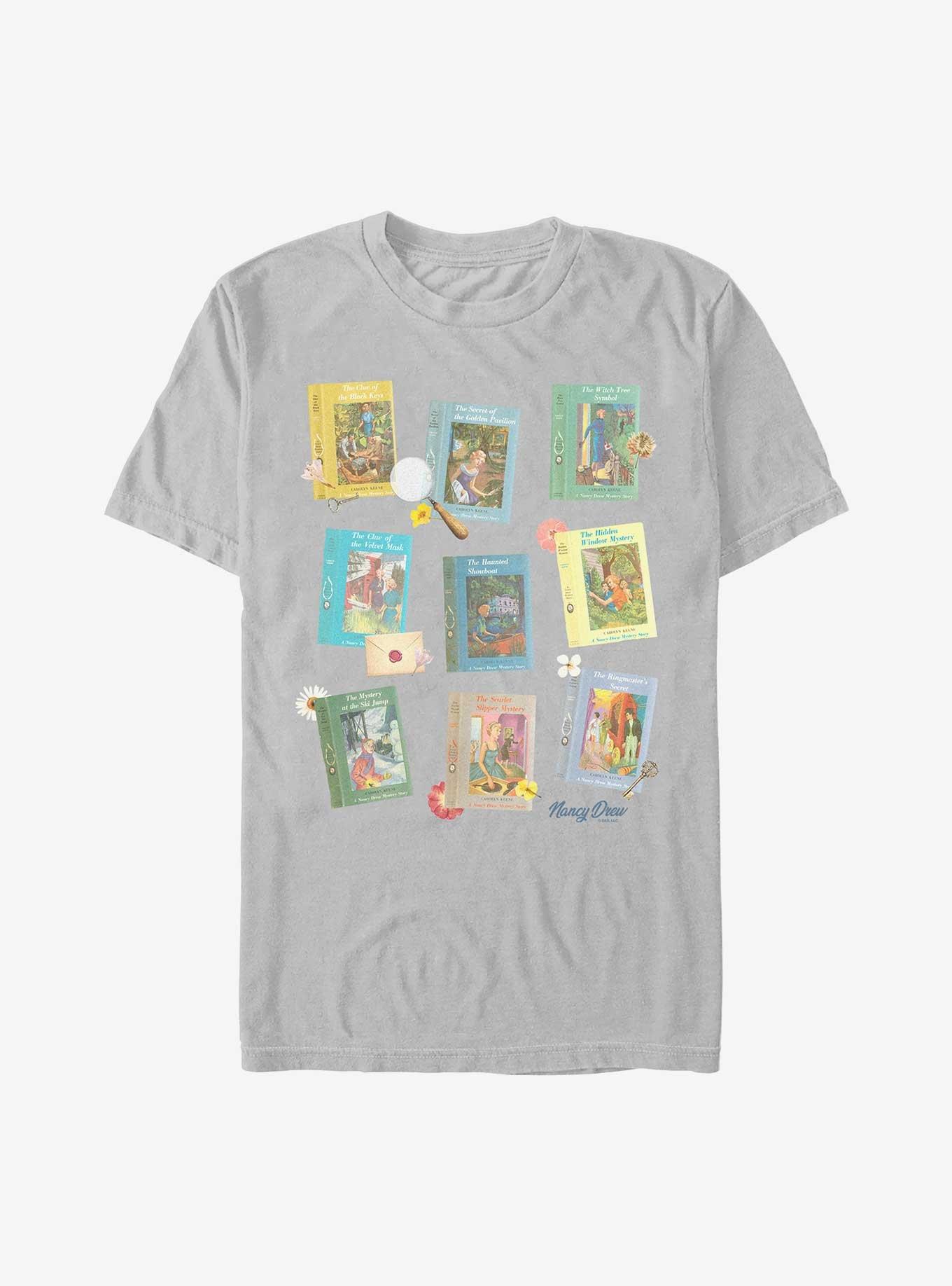 Nancy Drew Mystery Books T-Shirt, SILVER, hi-res
