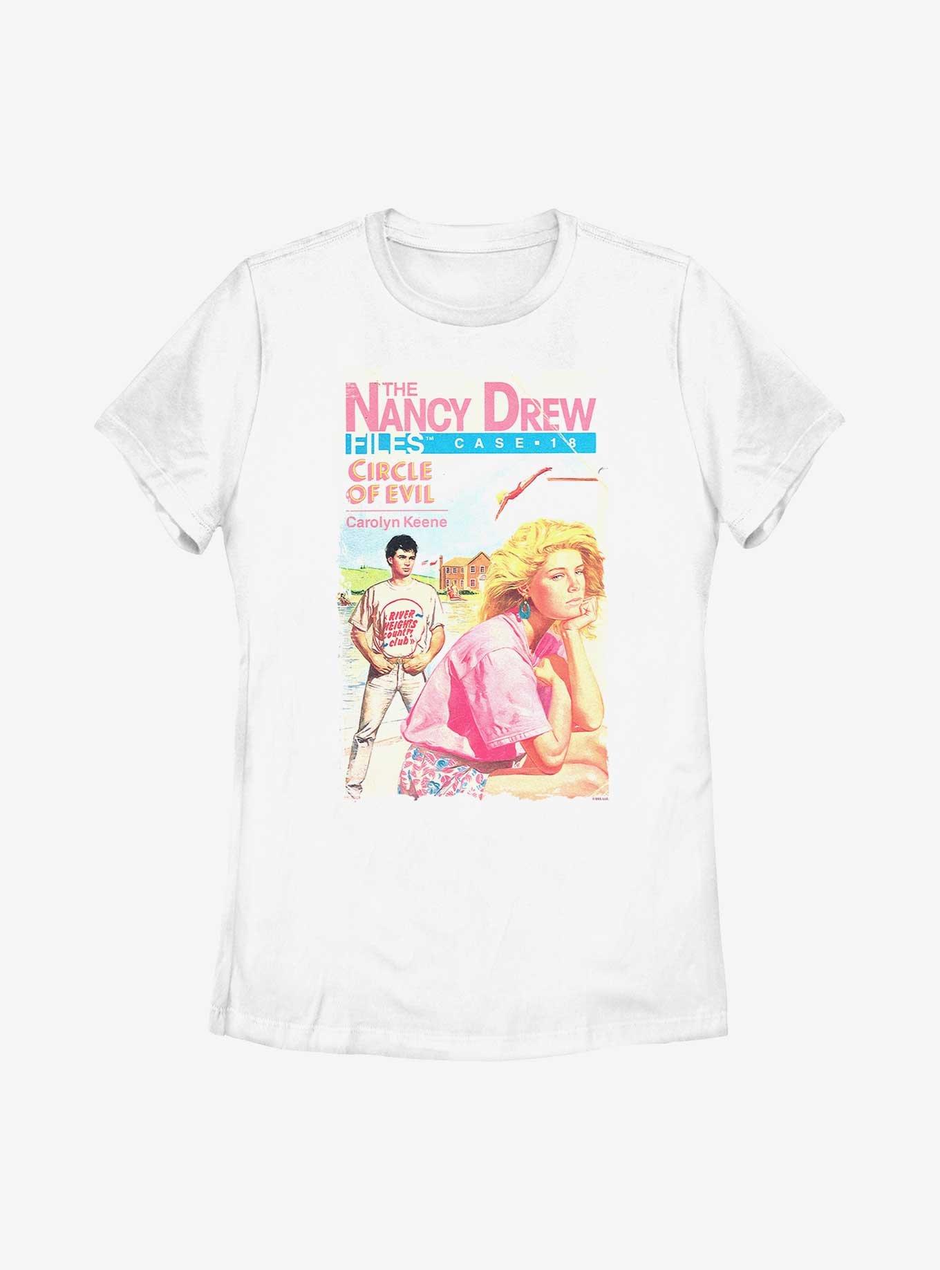 Nancy Drew Mystery Circle Of Evil Womens T-Shirt, WHITE, hi-res