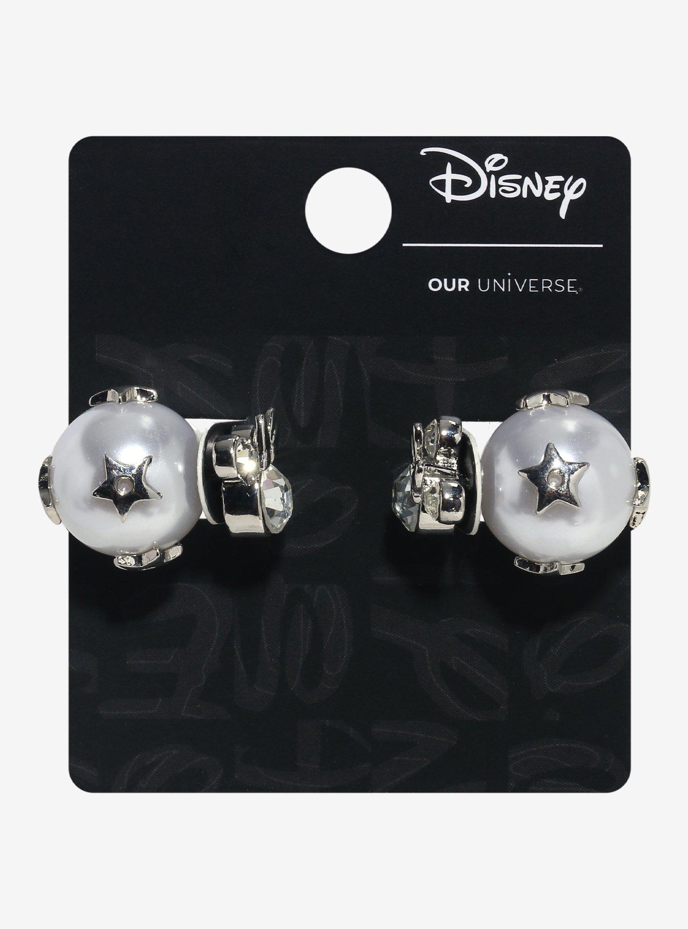 Our Universe Disney Minnie Mouse Pearl Earrings, , hi-res