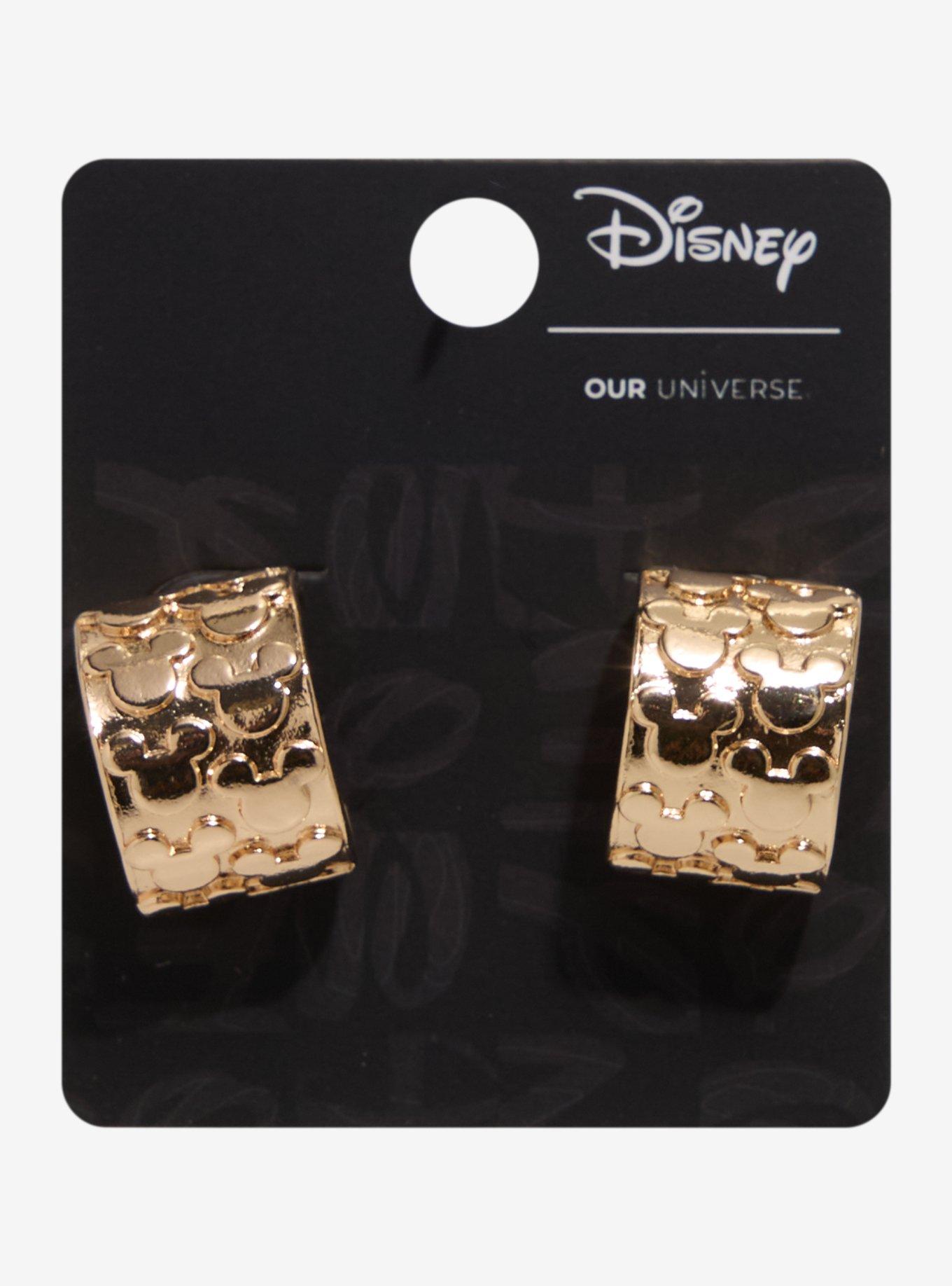 Our Universe Disney Mickey Mouse Embossed Earrings &mdash; BoxLunch Exclusive, , hi-res