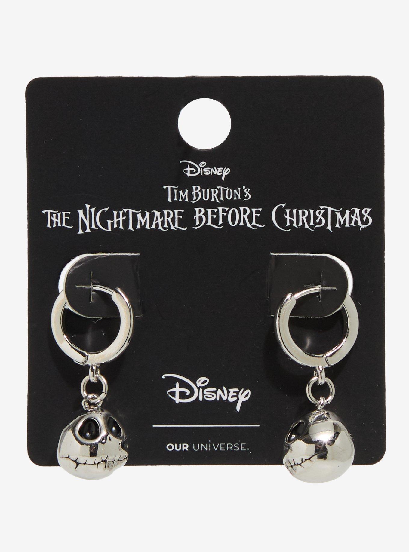 Our Universe Disney The Nightmare Before Christmas Jack Skellington Huggie Hoop Earrings - BoxLunch Exclusive, , hi-res