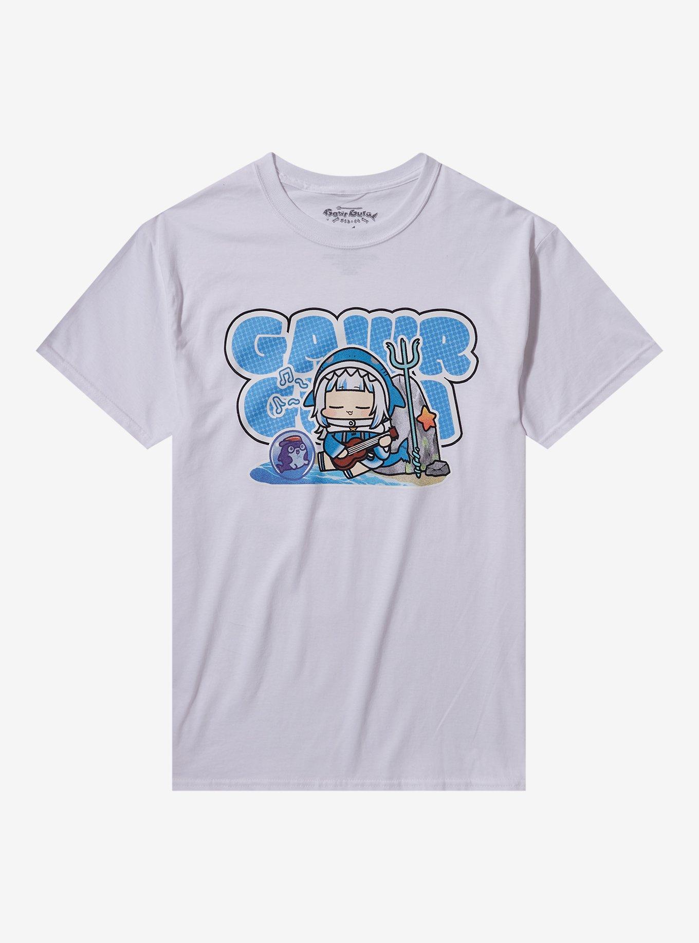 Gawr Gura Chibi Ukulele T-Shirt, , hi-res