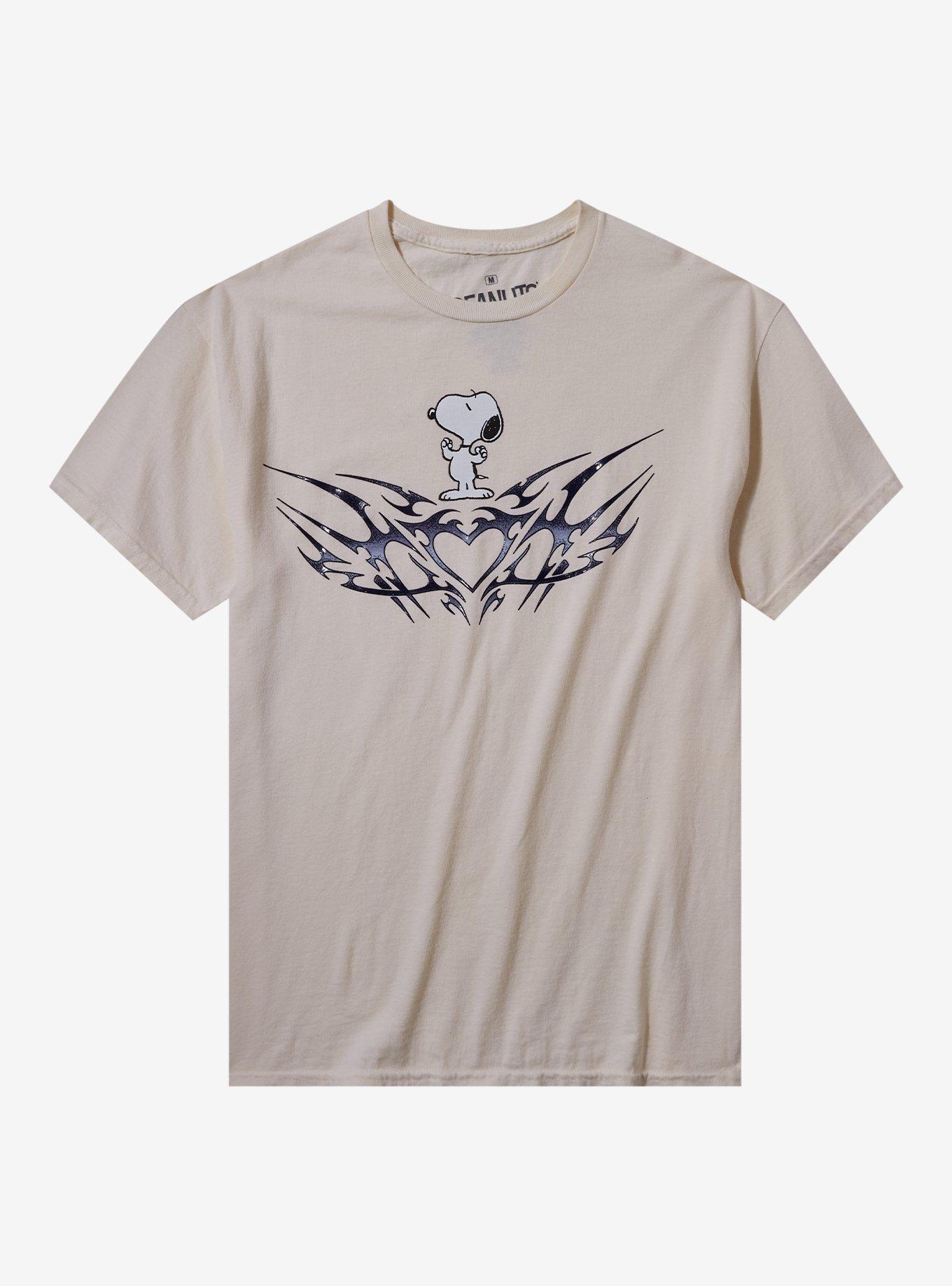 Peanuts Snoopy Heart Metal Puff Print T-Shirt, , hi-res