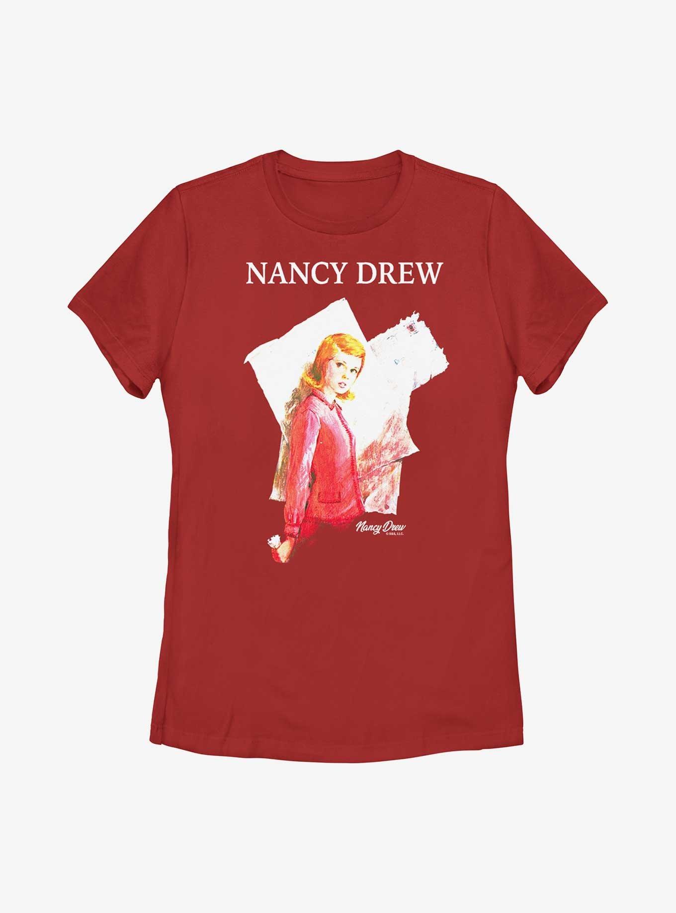 Nancy Drew Mystery Mysterious Letter Womens T-Shirt, RED, hi-res