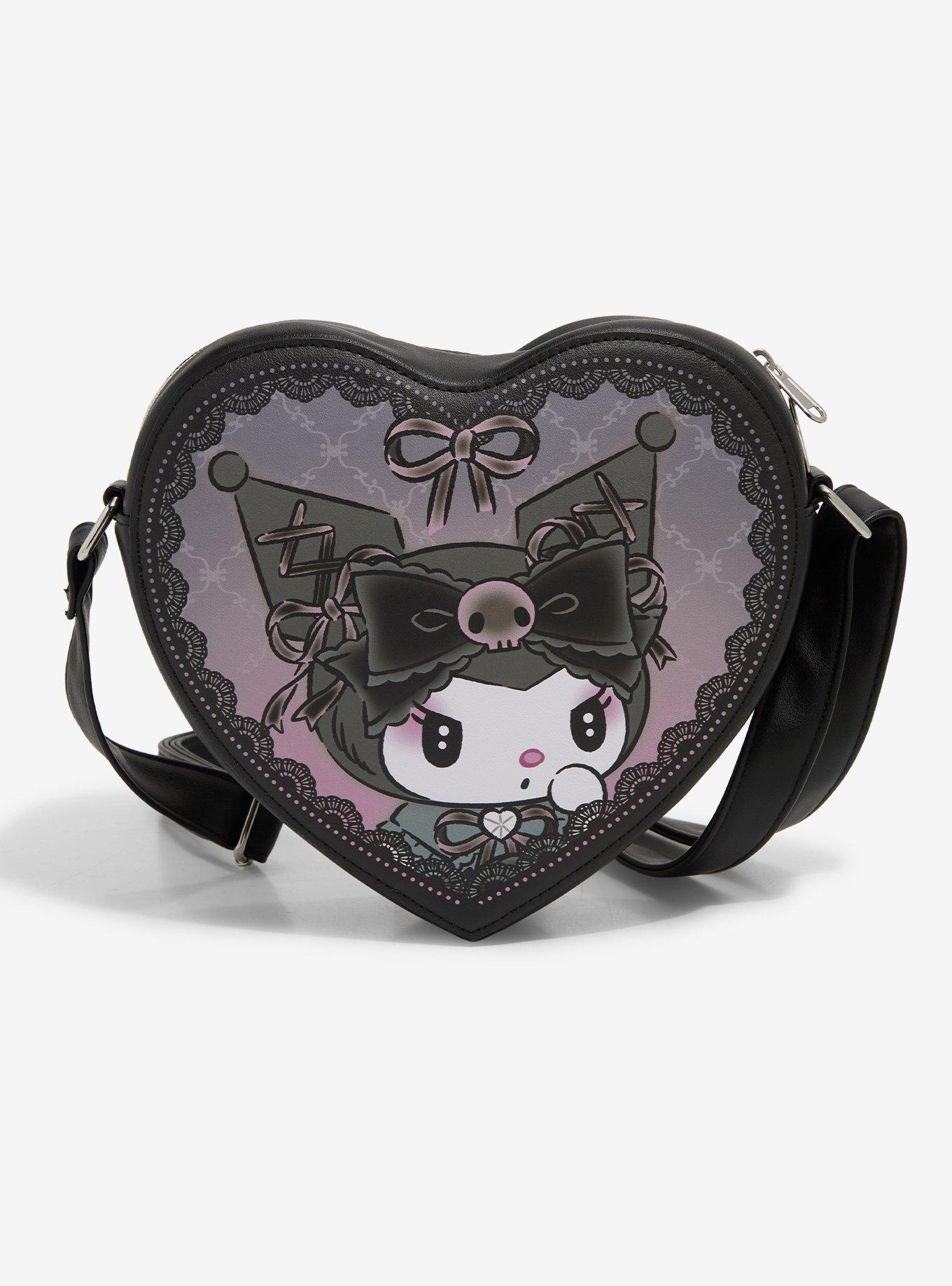 Loungefly Kuromi Lolita Heart Crossbody Bag, , hi-res