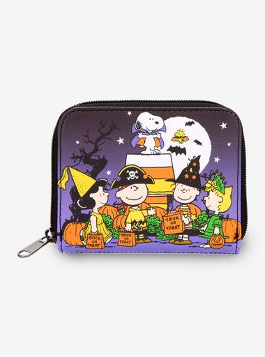 Loungefly Peanuts Halloween Trick-Or-Treat Mini Zipper Wallet