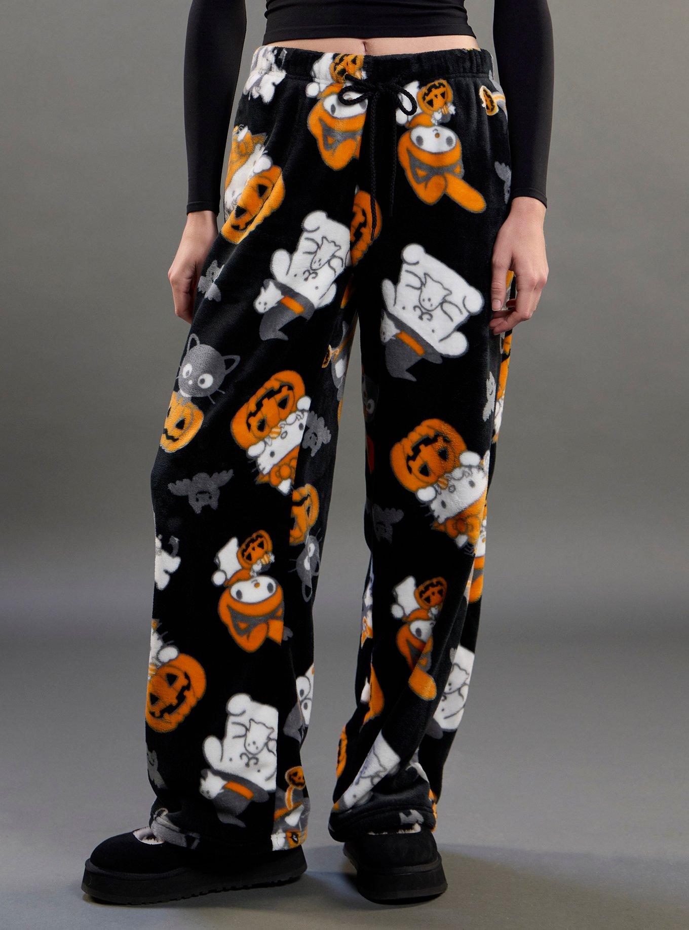 Hello Kitty And Friends Halloween Fuzzy Pajama Pants, , hi-res