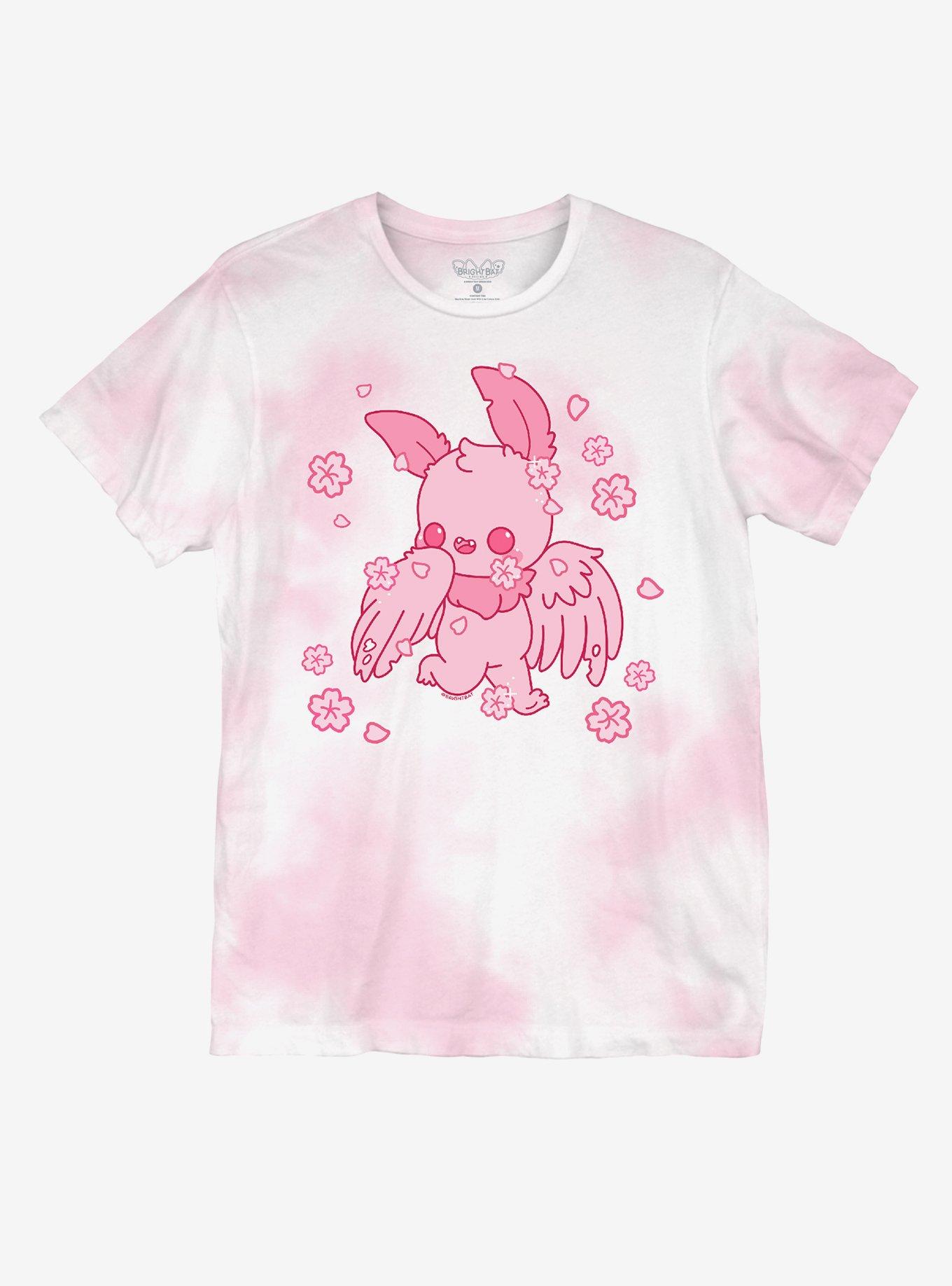 Sakura Bat Tie-Dye Girls T-Shirt By Bright Bat Design, , hi-res