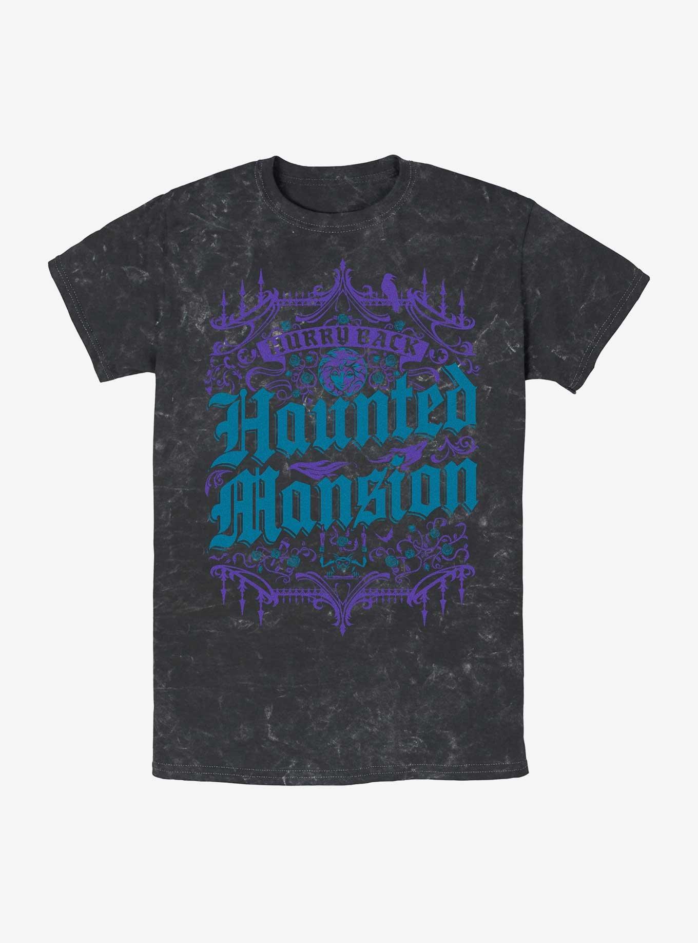 Disney The Haunted Mansion Meet at Mansion Mineral Wash T-Shirt,Specials : American Fashion Style Bags On Sale