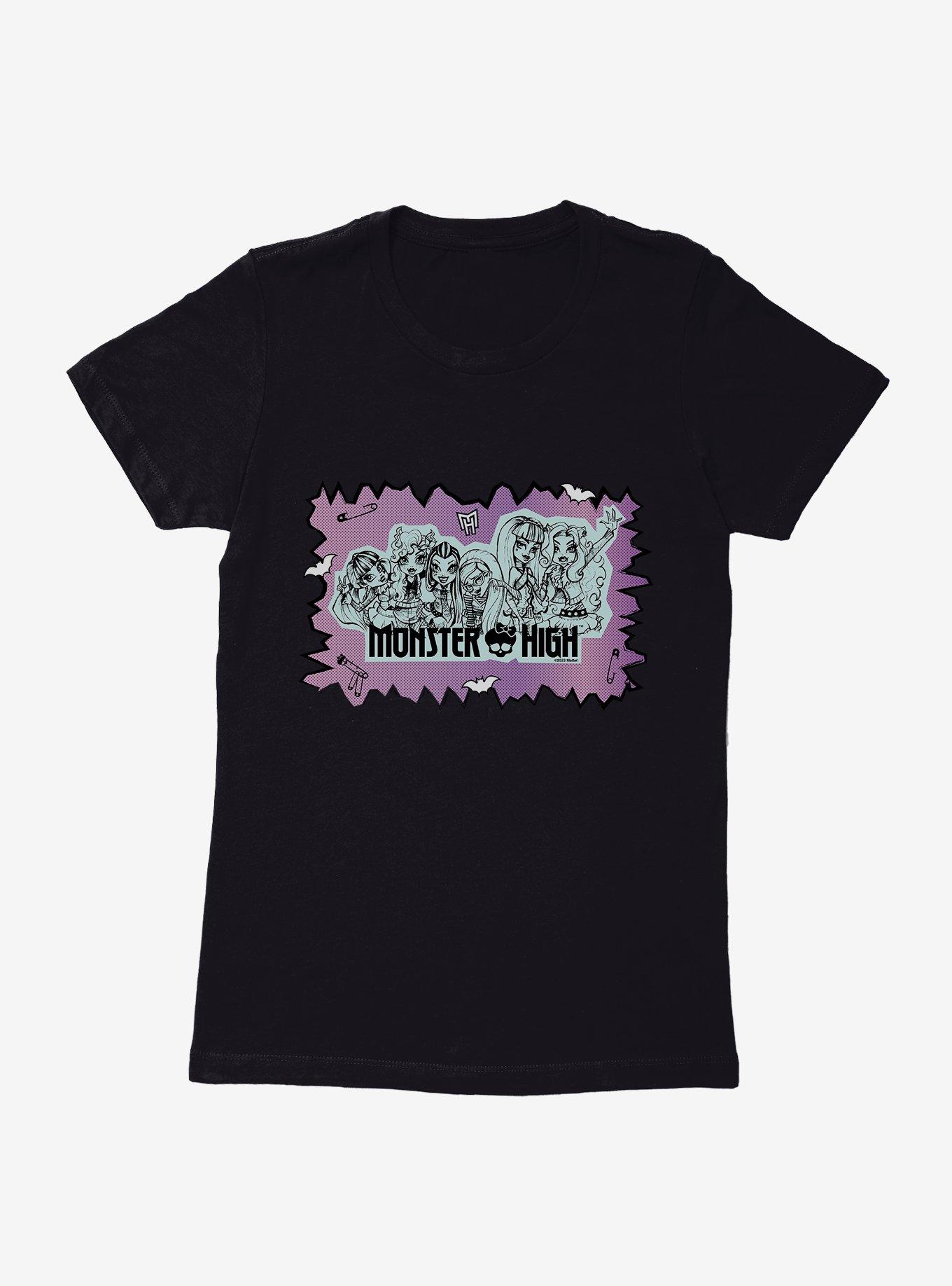 Monster High Group Pose Womens T-Shirt, , hi-res