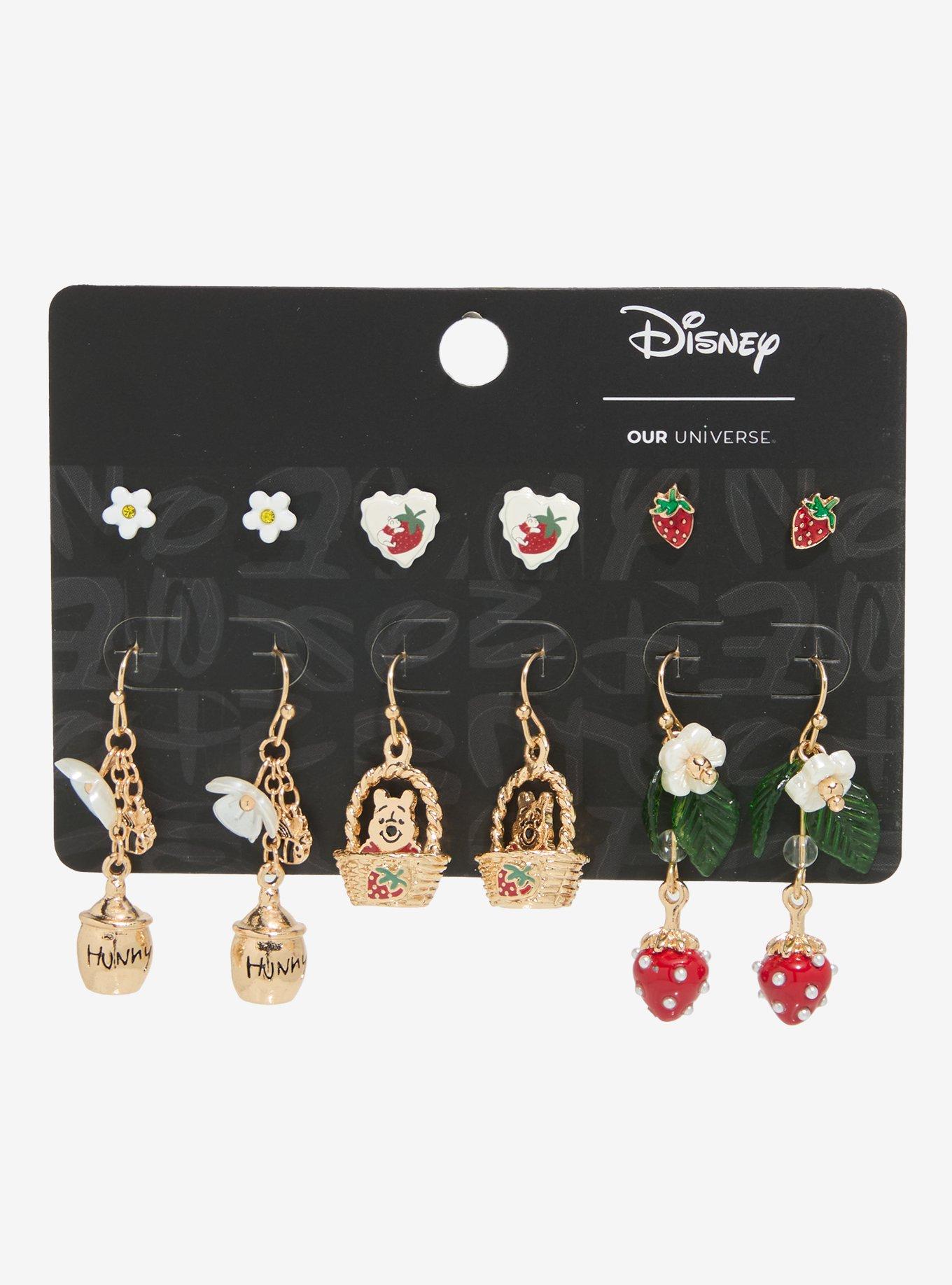 Our Universe Disney Winnie the Pooh Strawberry Earring Set - BoxLunch Exclusive, , hi-res