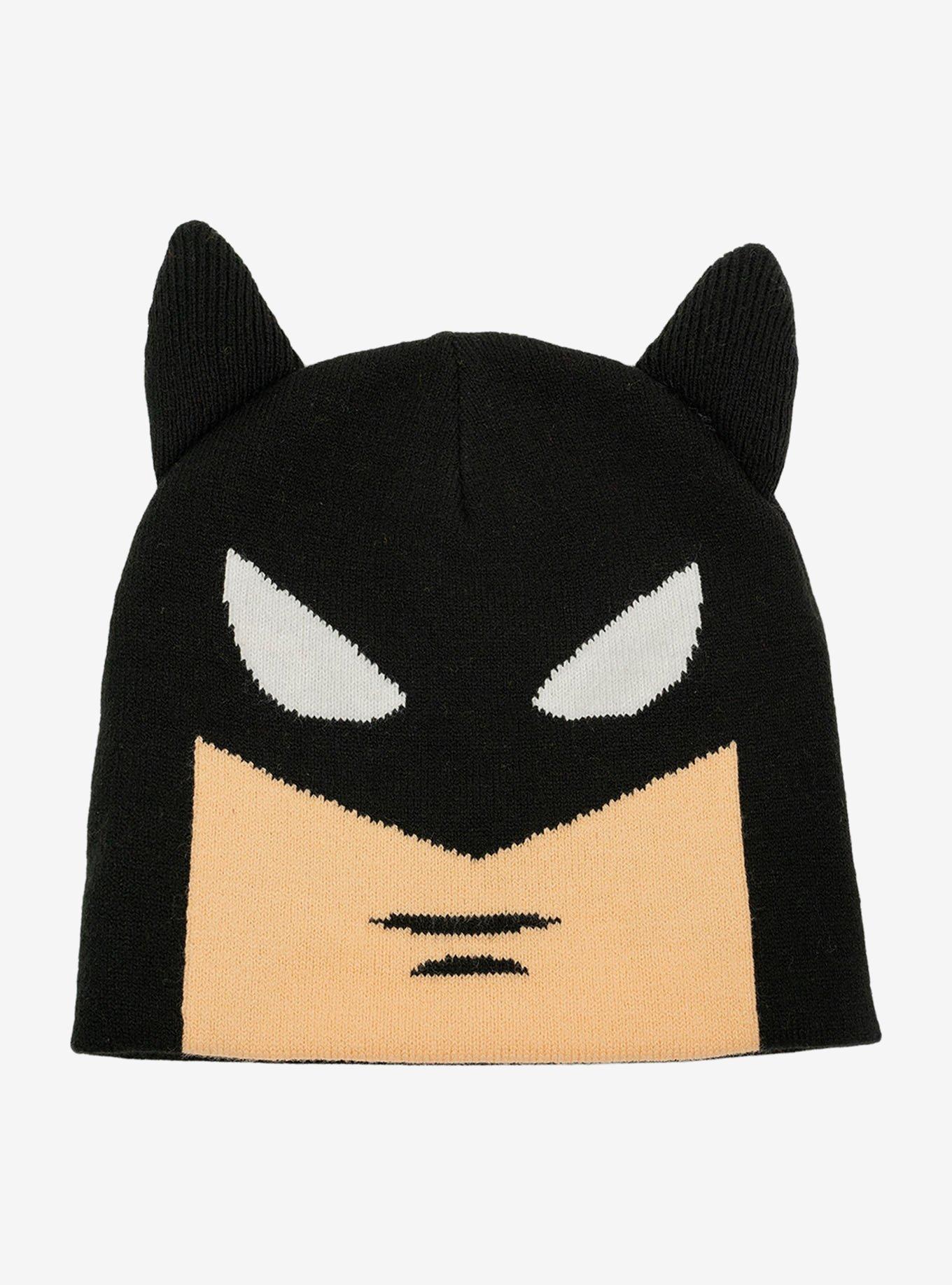 DC Comics Batman The Animated Series Face Acrylic Knit Beanie With Ears, , hi-res