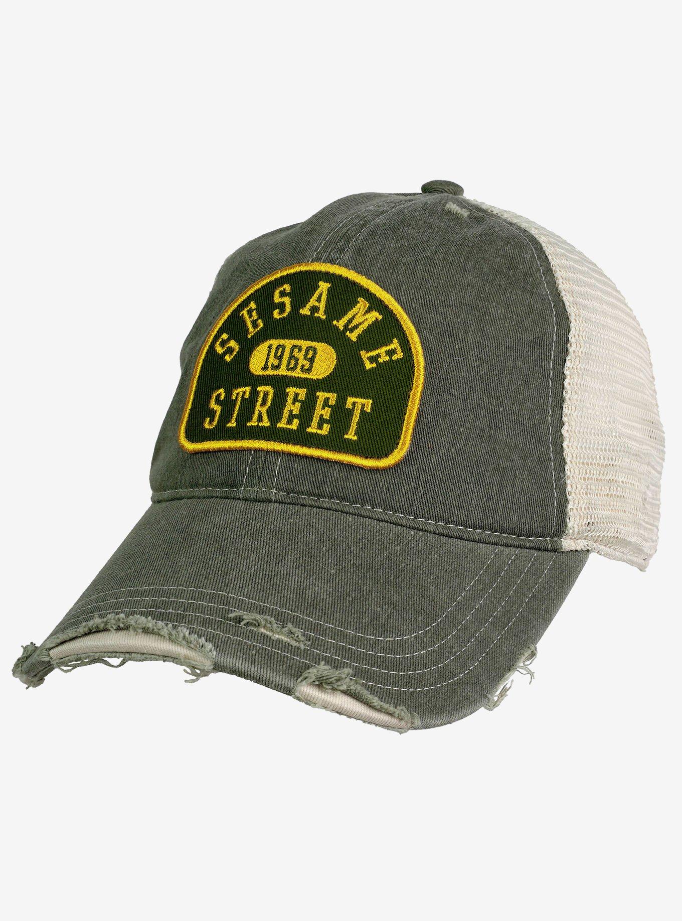 Sesame Street Pill Arc Vintage Cotton Twill Trucker Cap, , hi-res