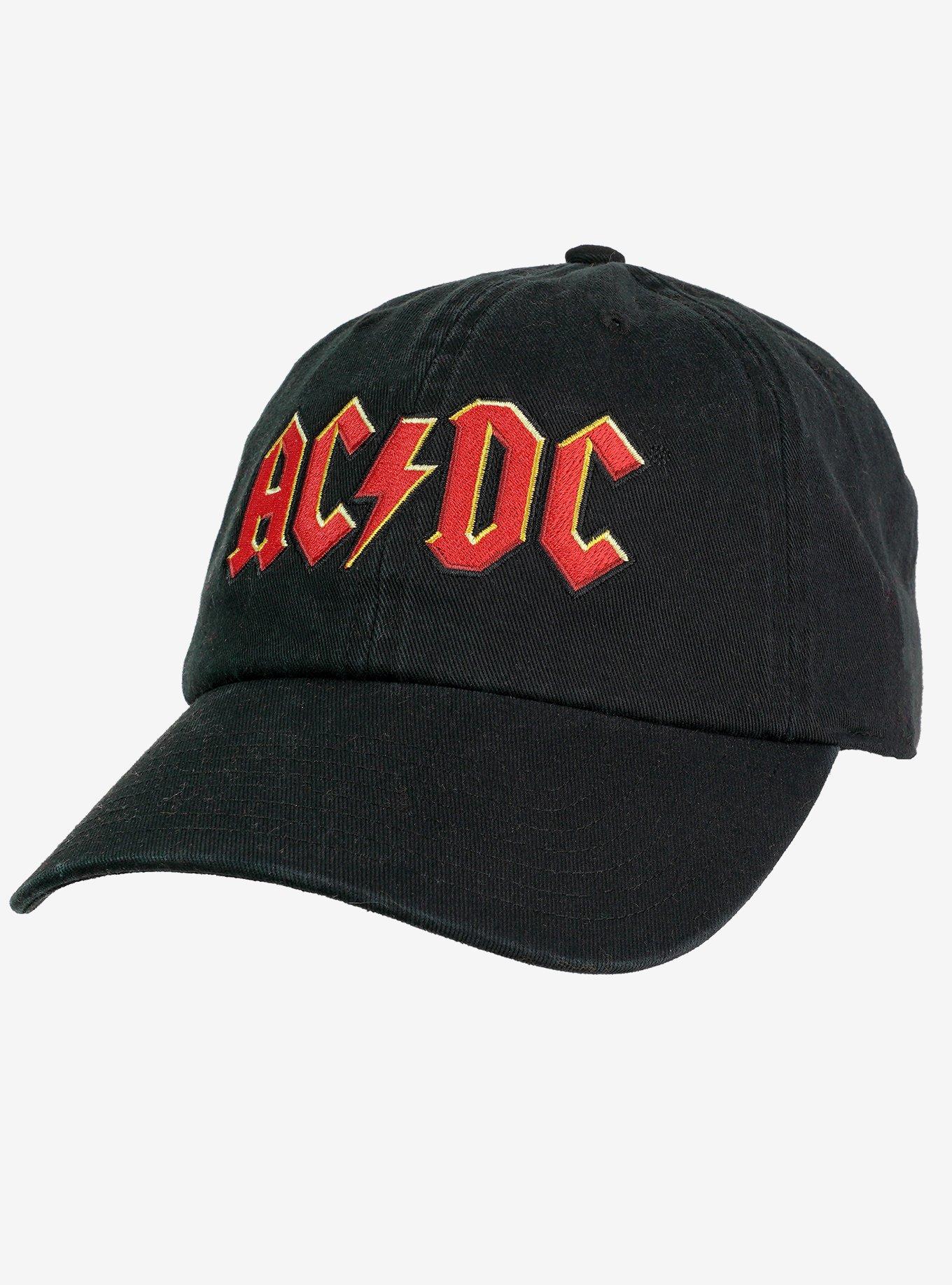 AC/DC 3D Logo Adult Dad Cap,All Products : American Fashion Style Bags On Sale
