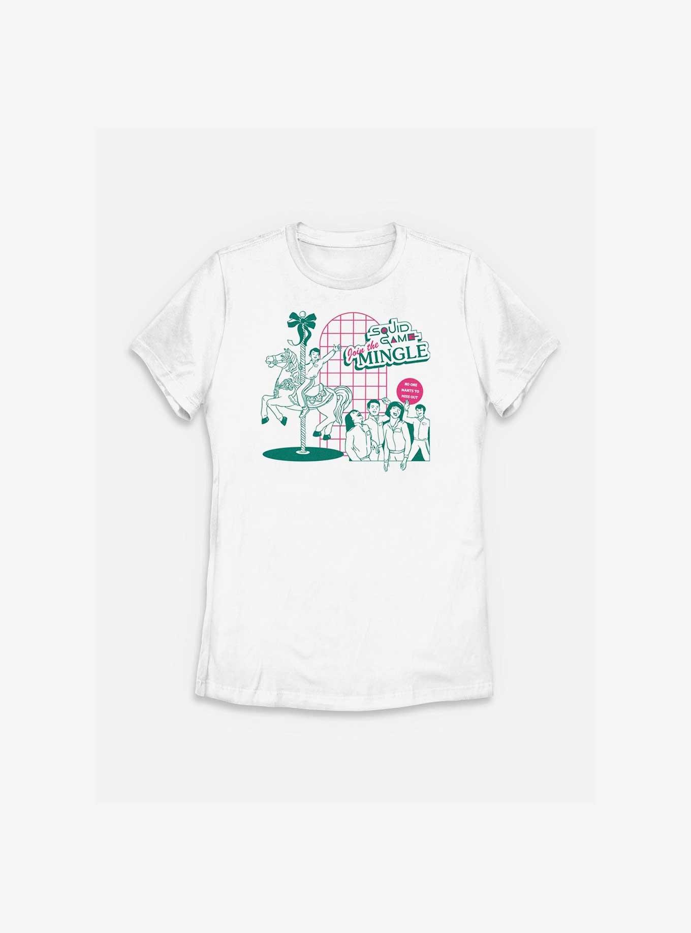 Squid Game Round And Round Womens T-Shirt, WHITE, hi-res